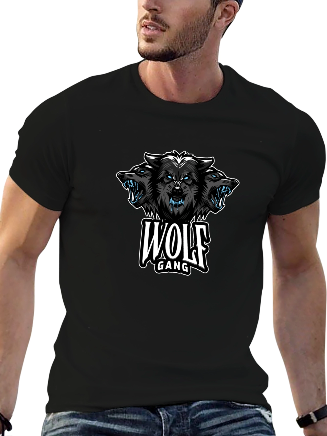 Wolf Gang Black Graphic Tee