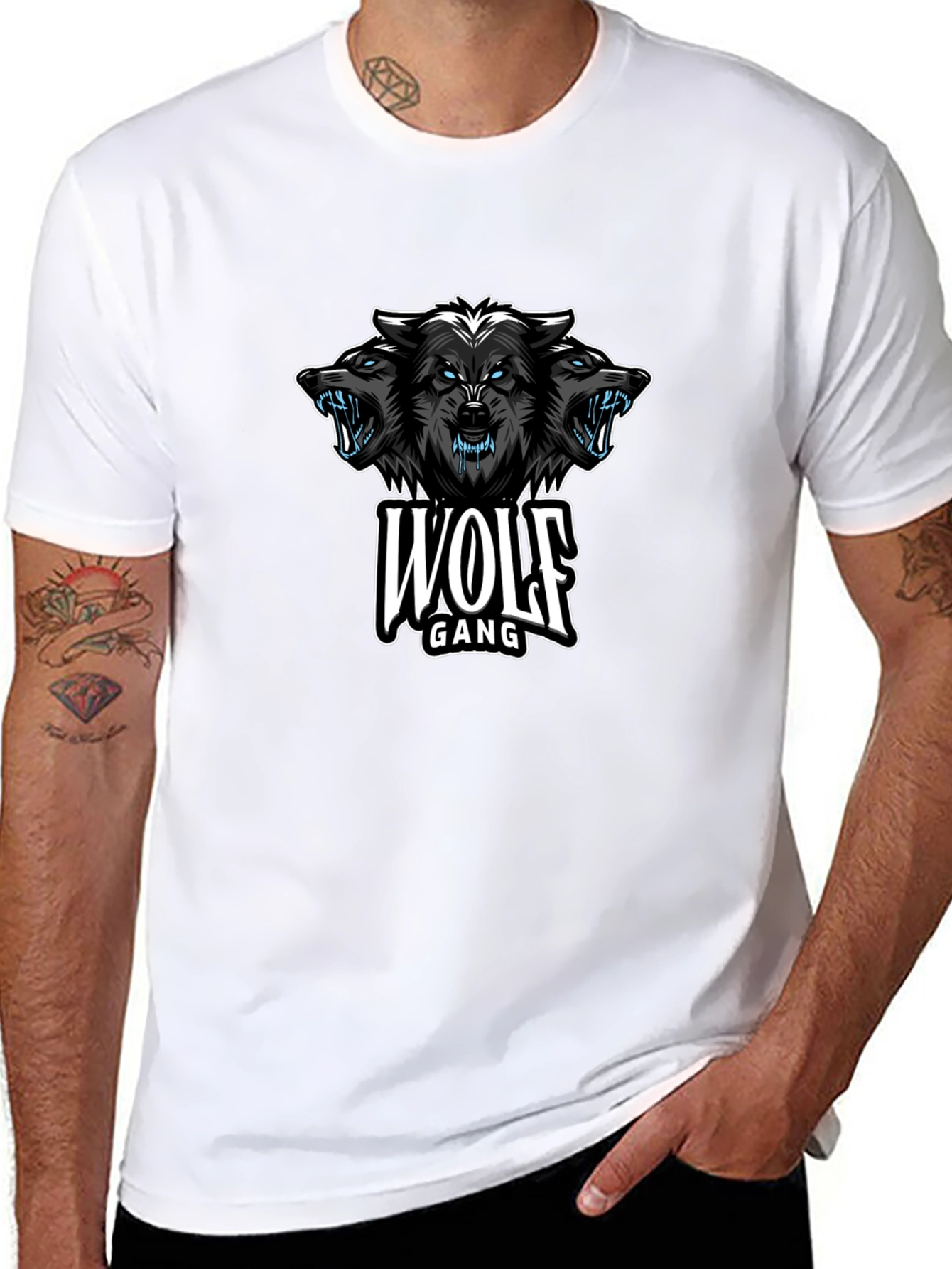 Wolf Gang Black Graphic Tee