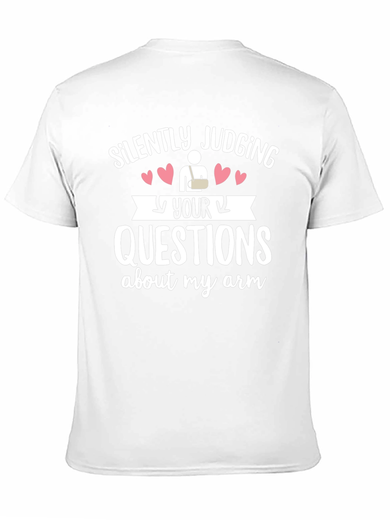 Silently Judging Your Arm Questions Graphic Tee