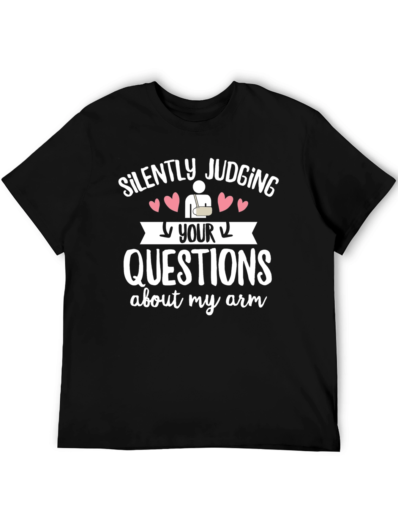 Silently Judging Your Arm Questions Graphic Tee