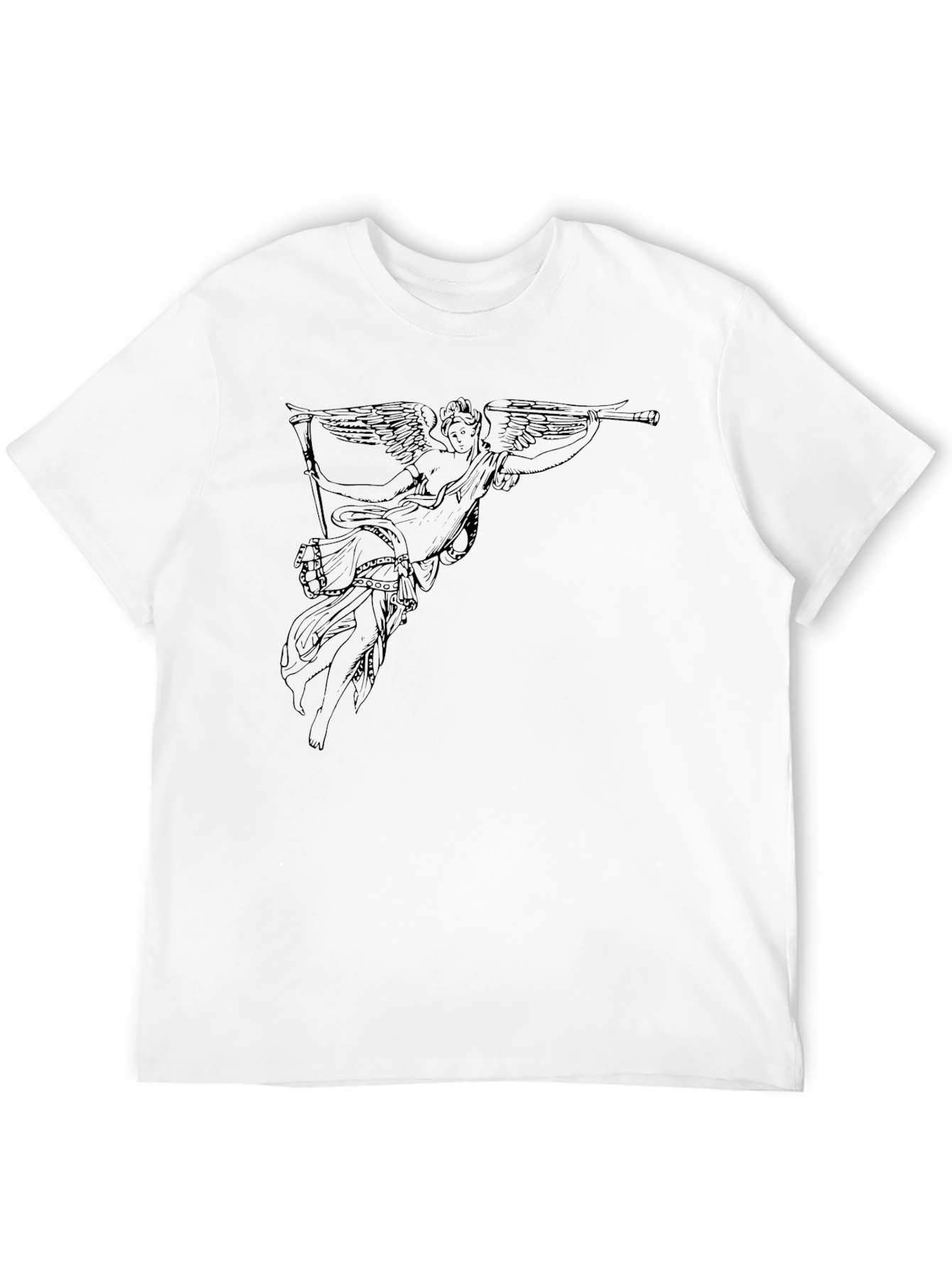 Angel Graphic Black T-Shirt