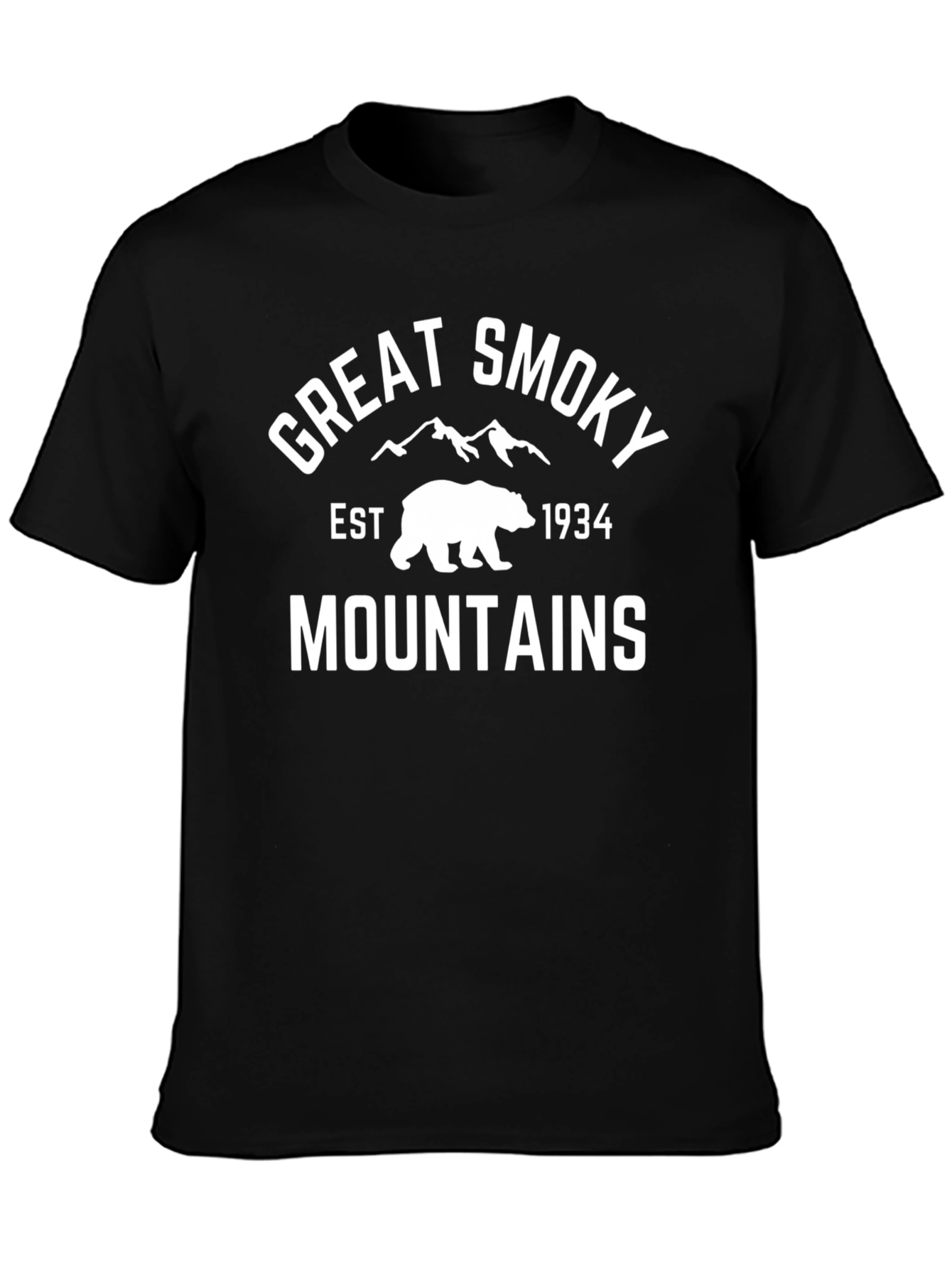 Great Smoky Mountains Tee - Black Bear Graphic T-Shirt