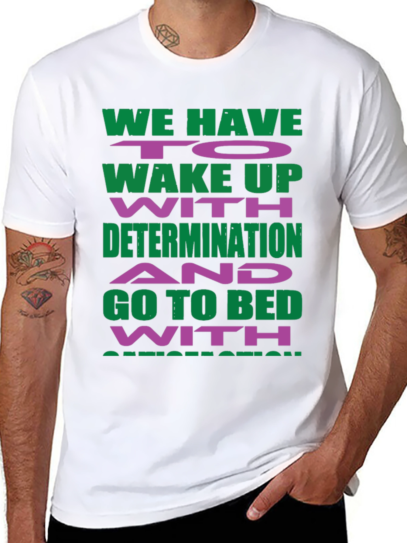 Motivational Graphic T-Shirt - Determination Inspiration
