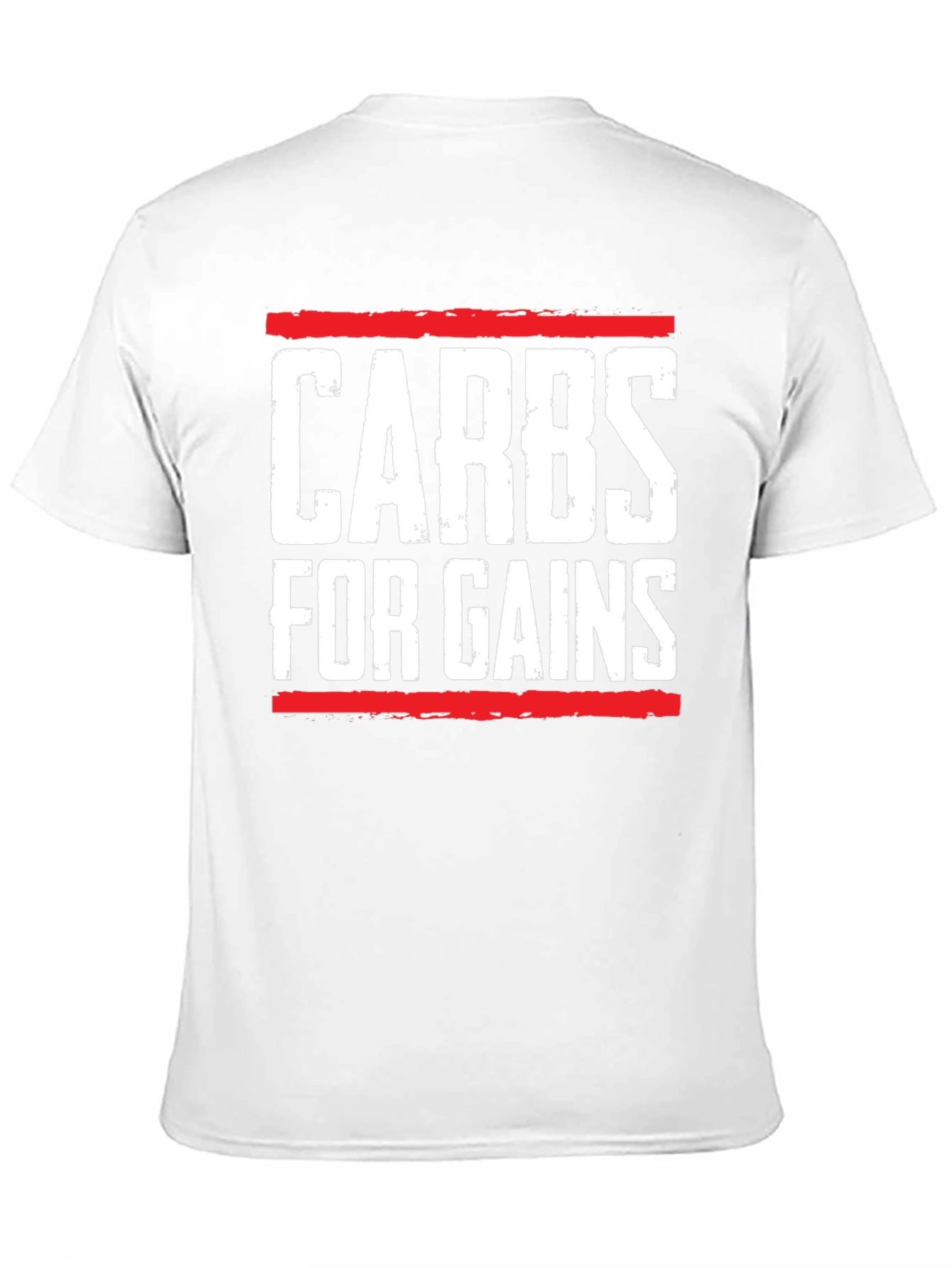 Carbs for Gains Black Graphic T-Shirt