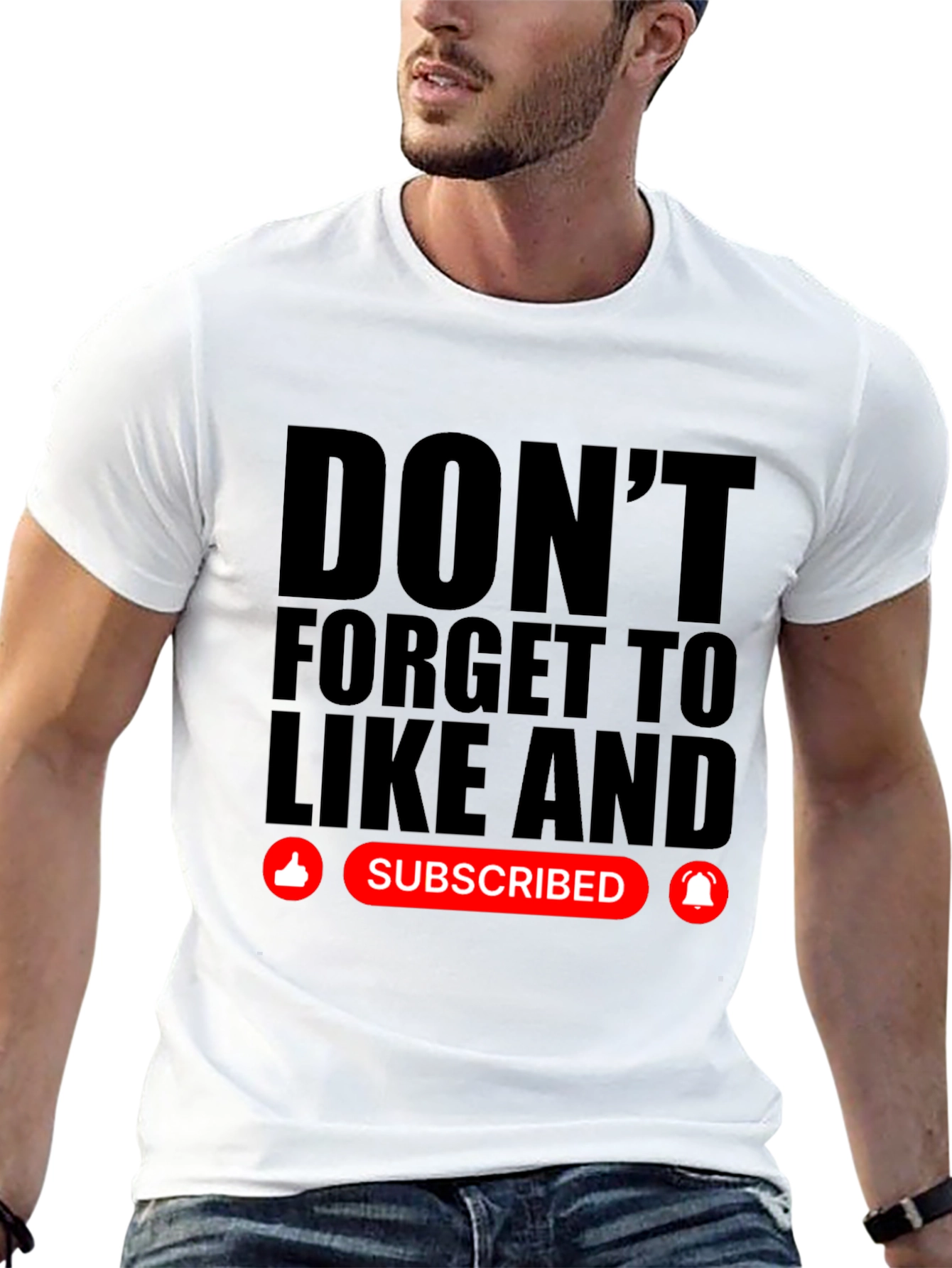Dont Forget to Like and Subscribe Black T-Shirt