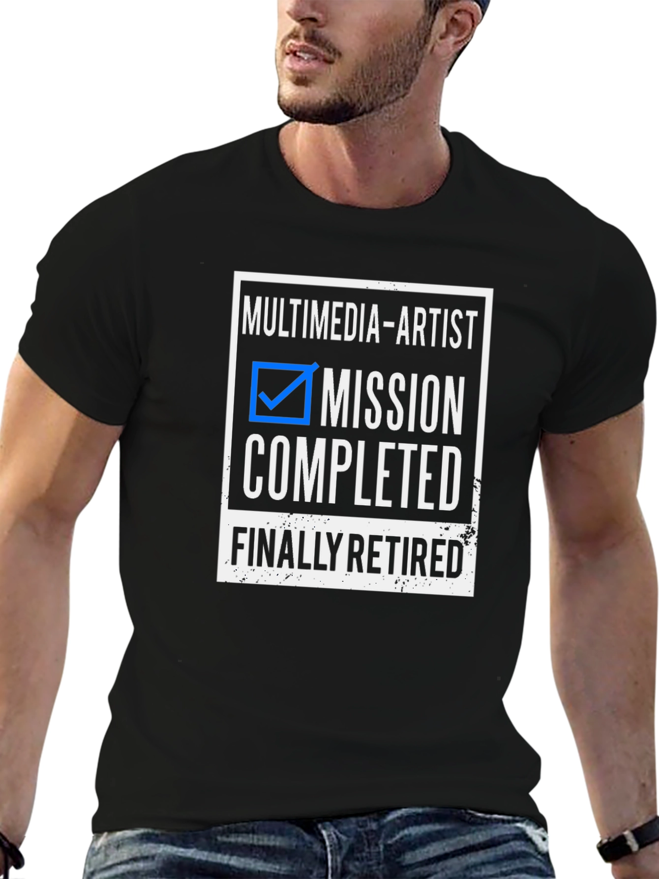 Multimedia Artist Retired Black T-Shirt