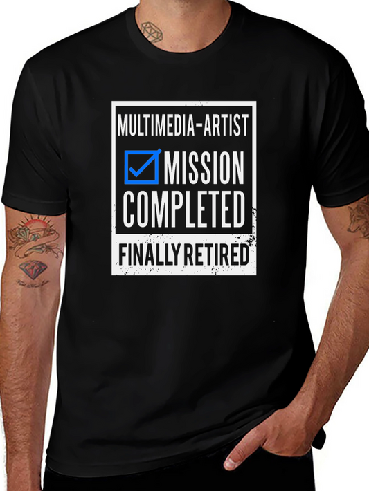 Multimedia Artist Retired Black T-Shirt