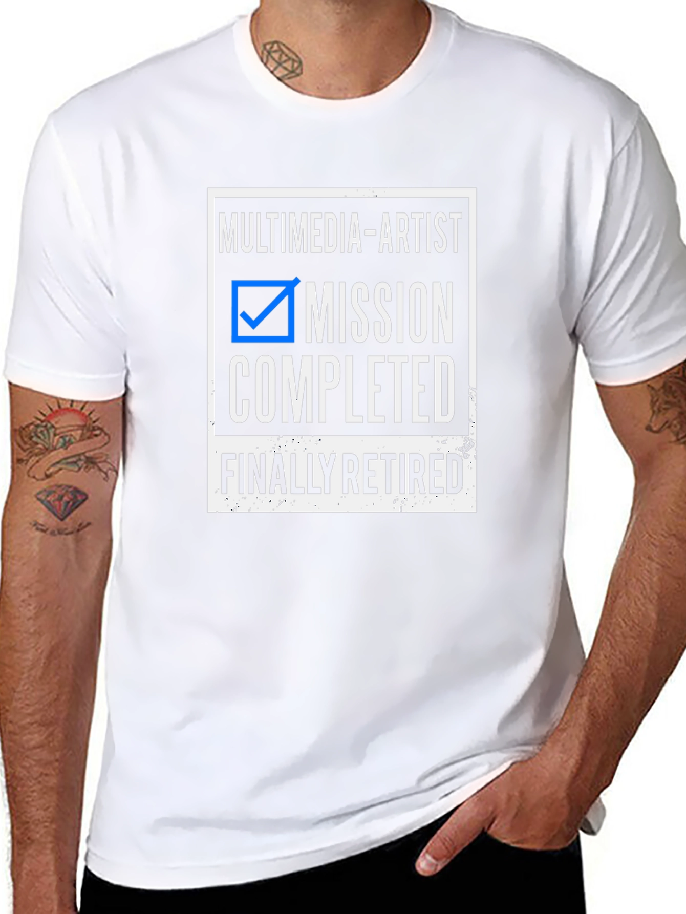 Multimedia Artist Retired Black T-Shirt
