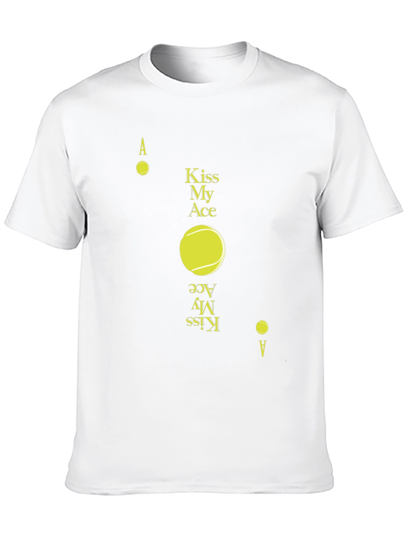 Kiss My Ace Tennis T-Shirt Ace Design