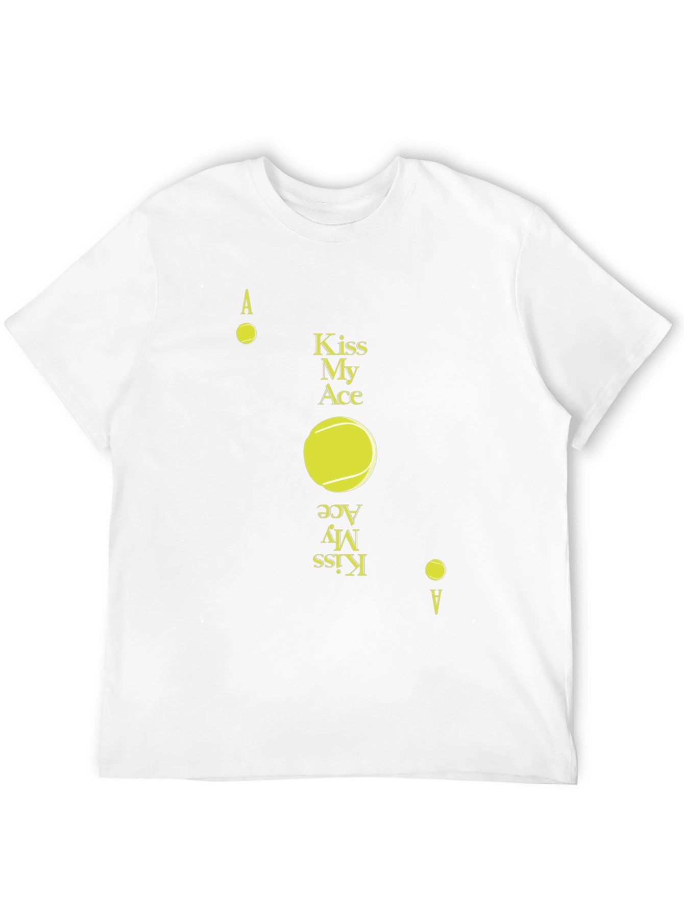 Kiss My Ace Tennis T-Shirt Ace Design