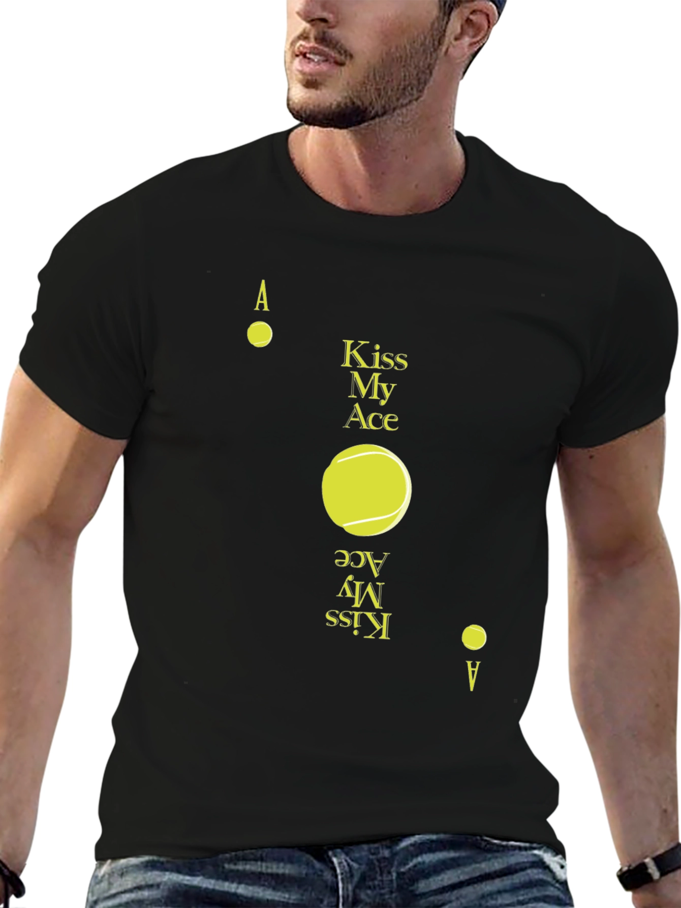 Kiss My Ace Tennis T-Shirt Ace Design