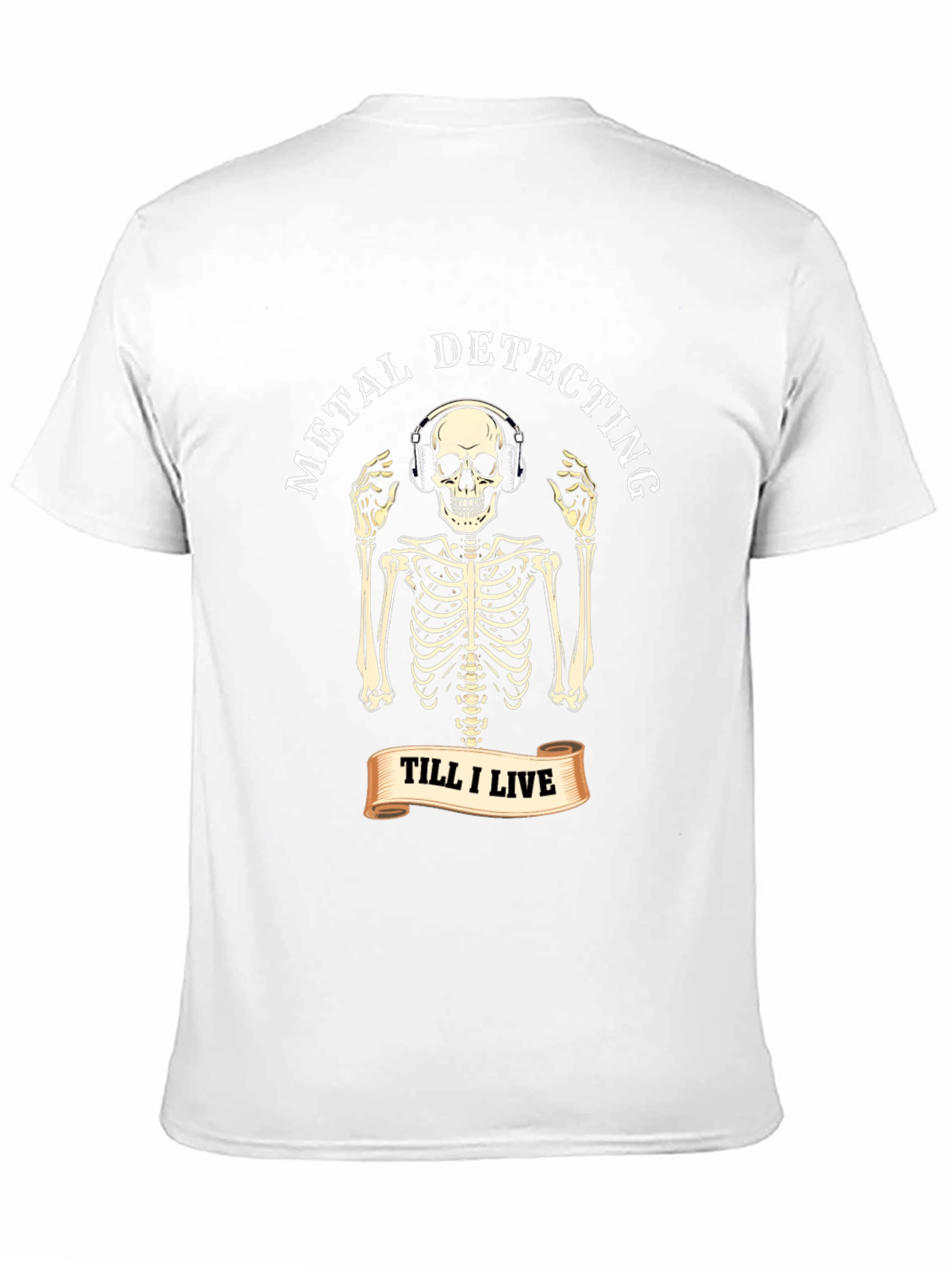Metal Detecting Skeleton T-Shirt