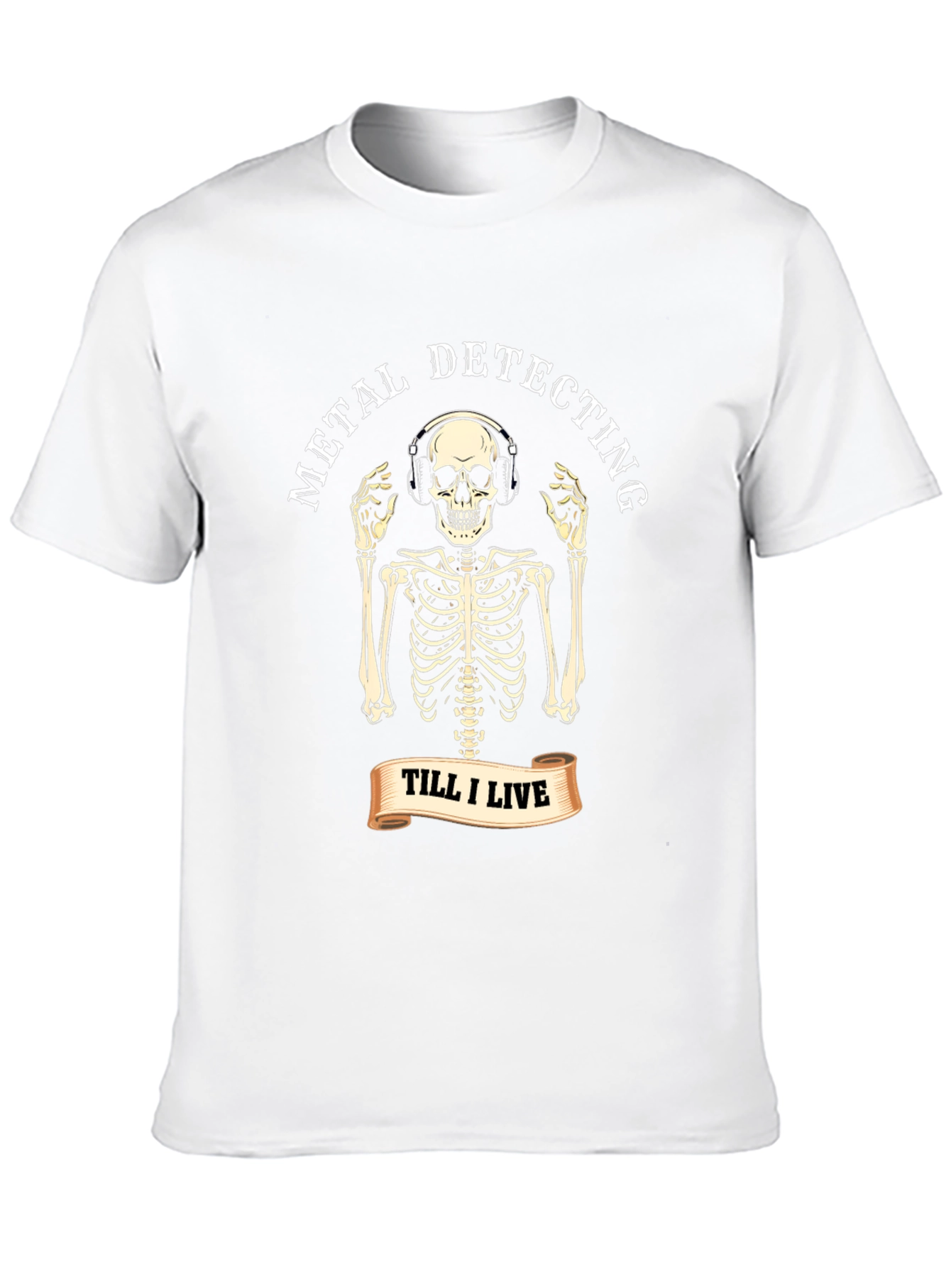 Metal Detecting Skeleton T-Shirt