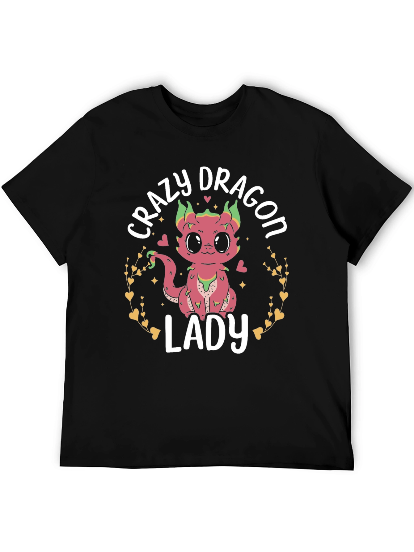 Crazy Dragon Lady T-Shirt Cute Graphic Tee