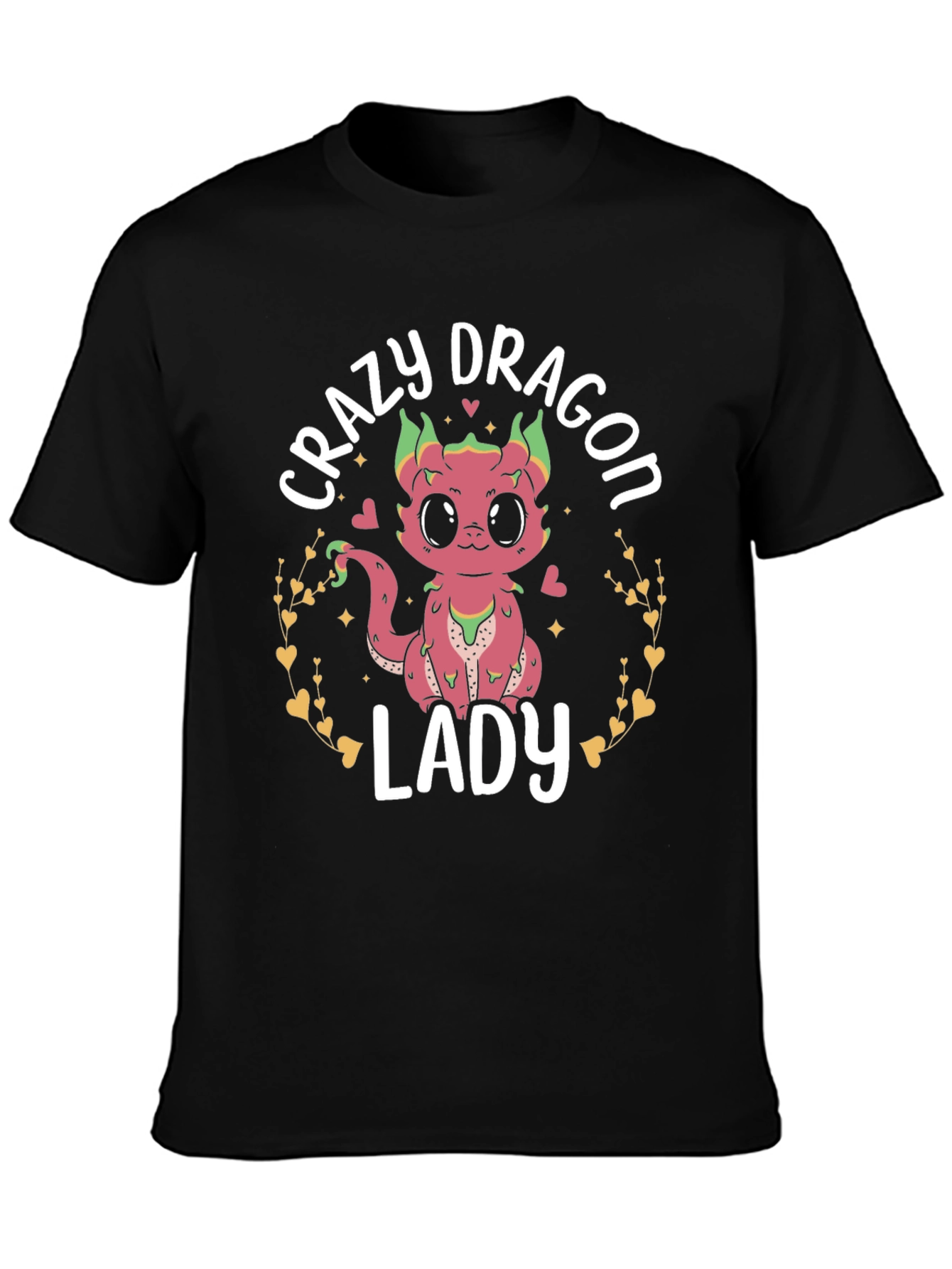 Crazy Dragon Lady T-Shirt Cute Graphic Tee
