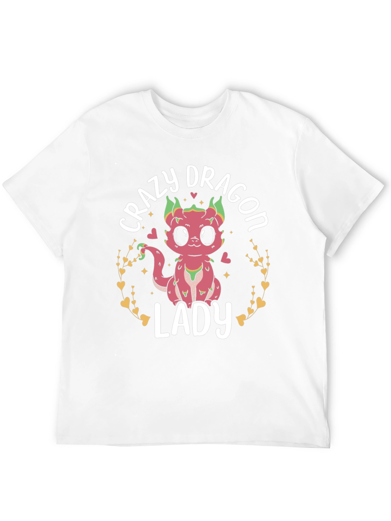 Crazy Dragon Lady T-Shirt Cute Graphic Tee