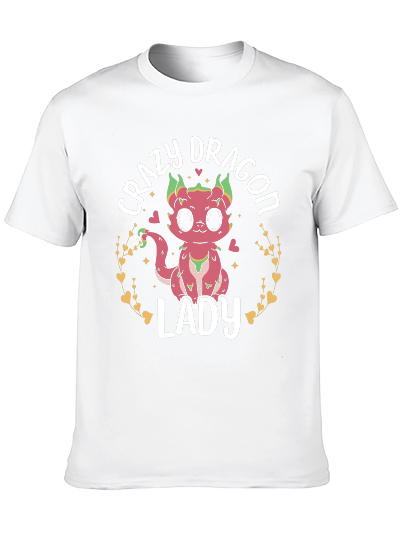 Crazy Dragon Lady T-Shirt Cute Graphic Tee