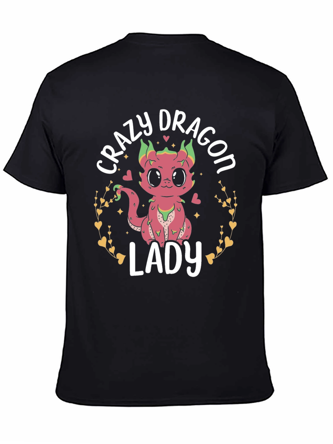 Crazy Dragon Lady T-Shirt Cute Graphic Tee