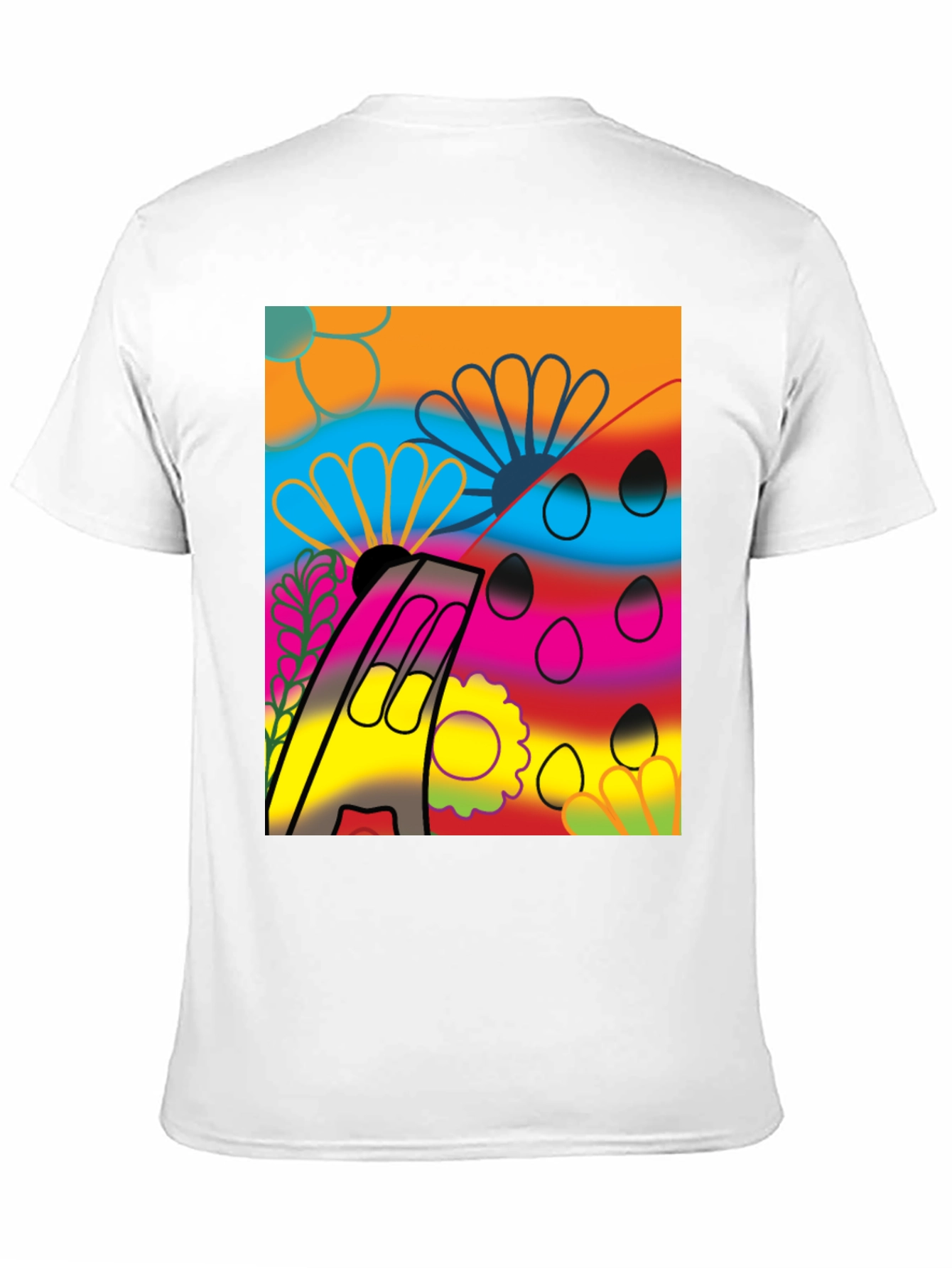 Abstract Floral Graphic Tee - Modern Art Shirt