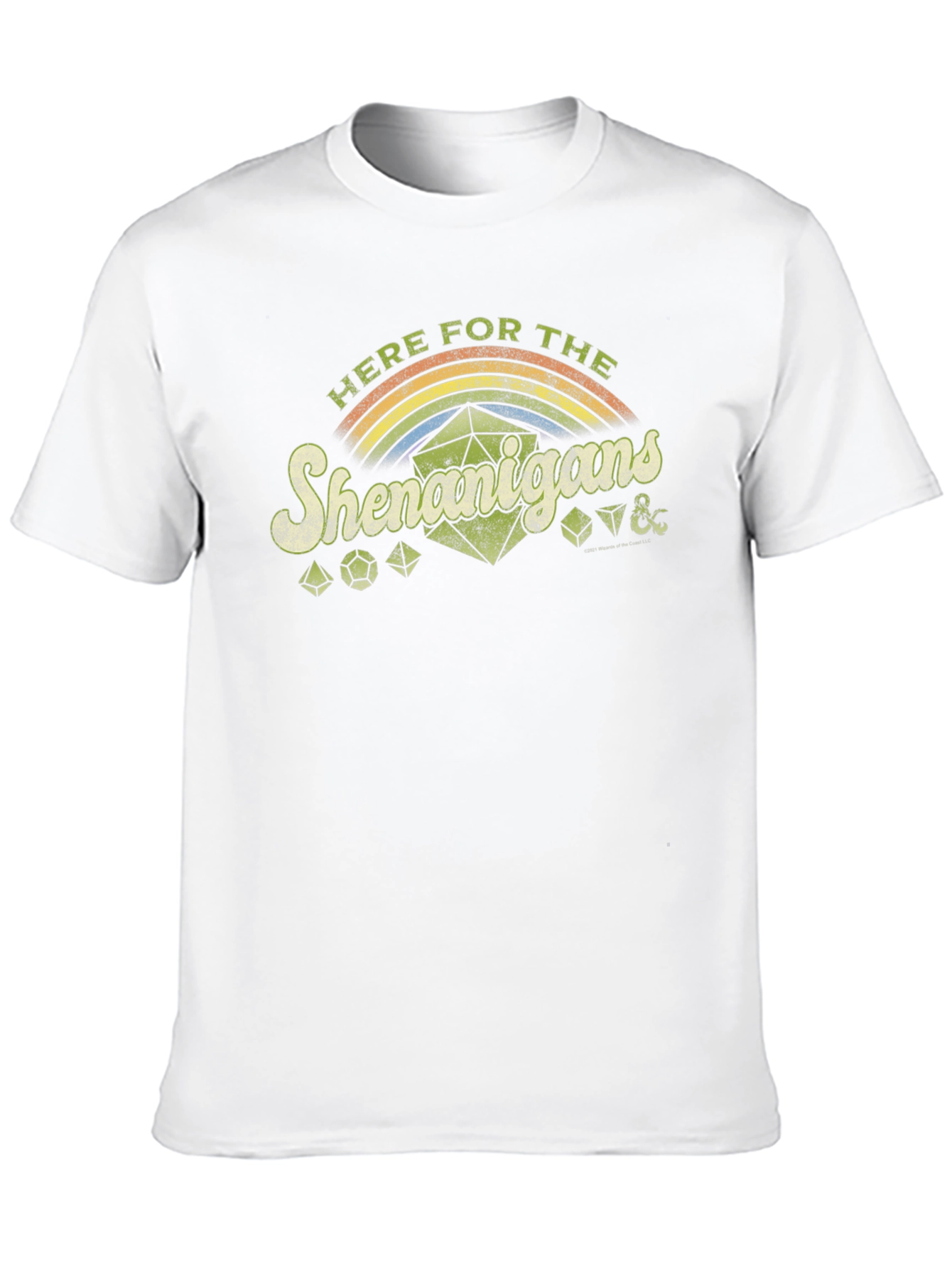 Here For The Shenanigans Black Graphic T-Shirt