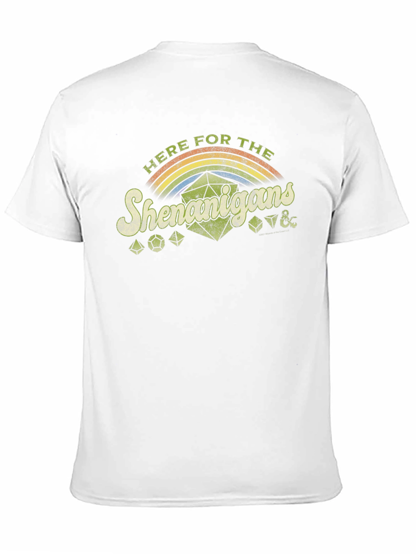 Here For The Shenanigans Black Graphic T-Shirt