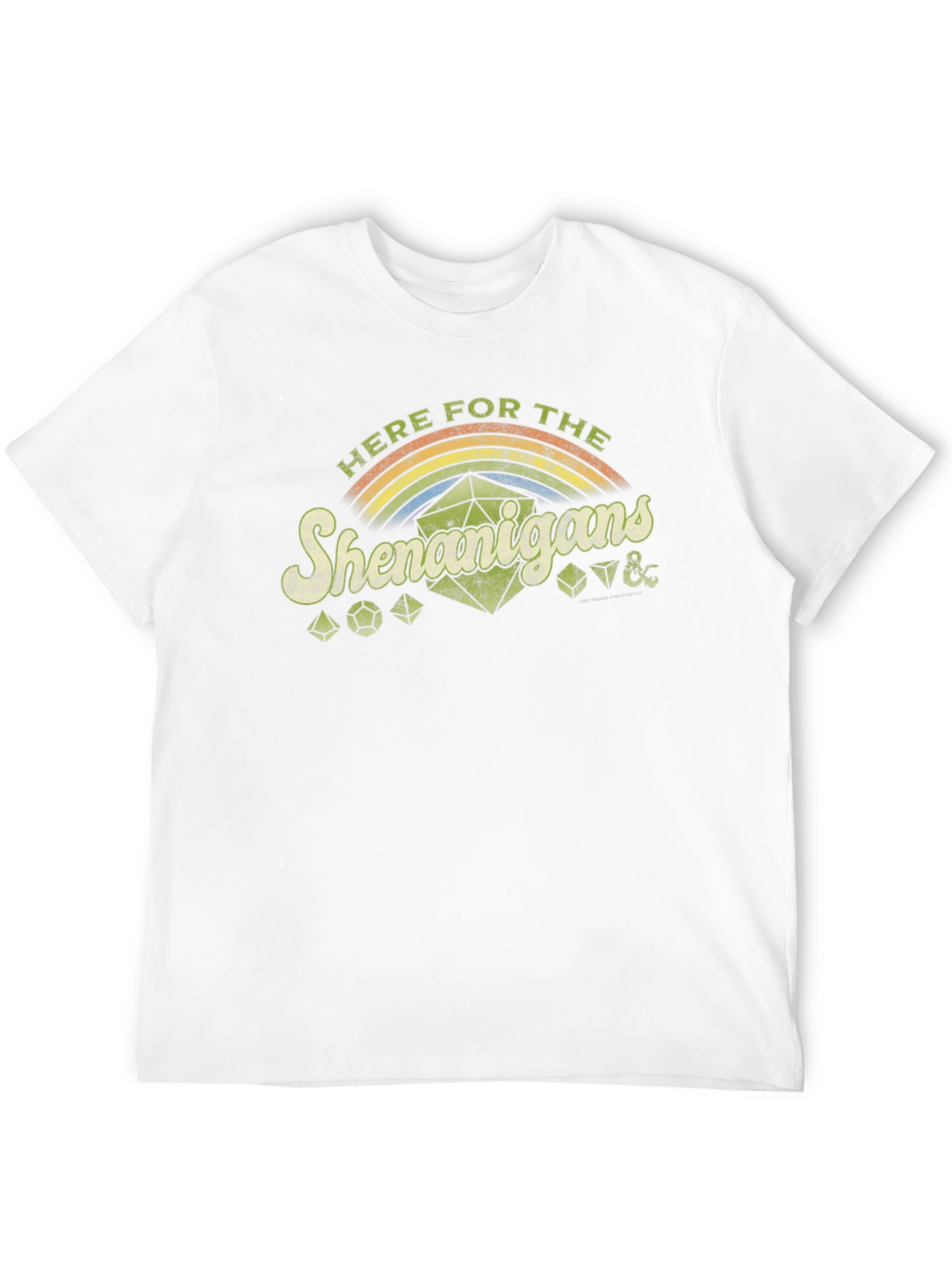 Here For The Shenanigans Black Graphic T-Shirt