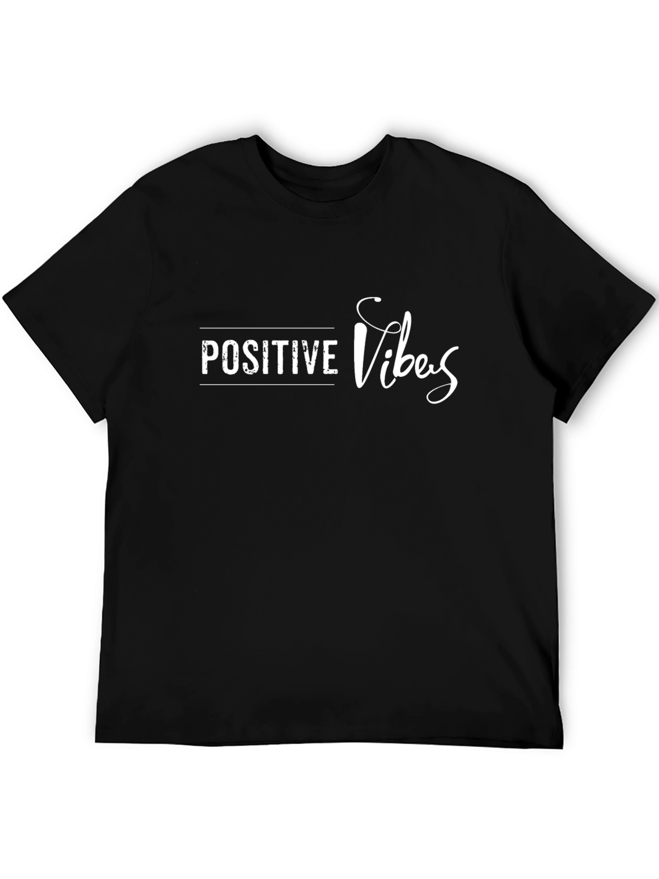 Positive Vibes Black T-Shirt