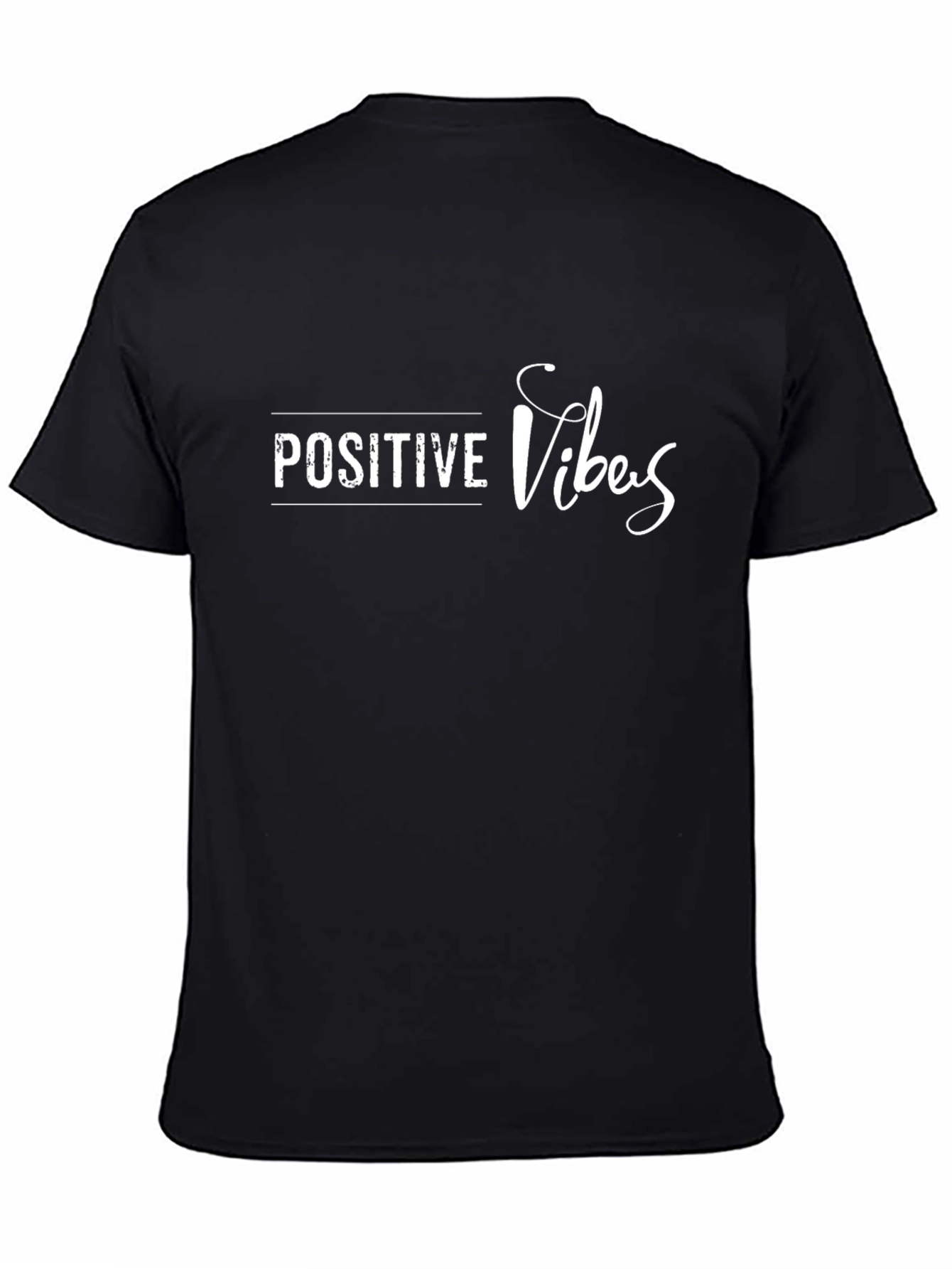 Positive Vibes Black T-Shirt