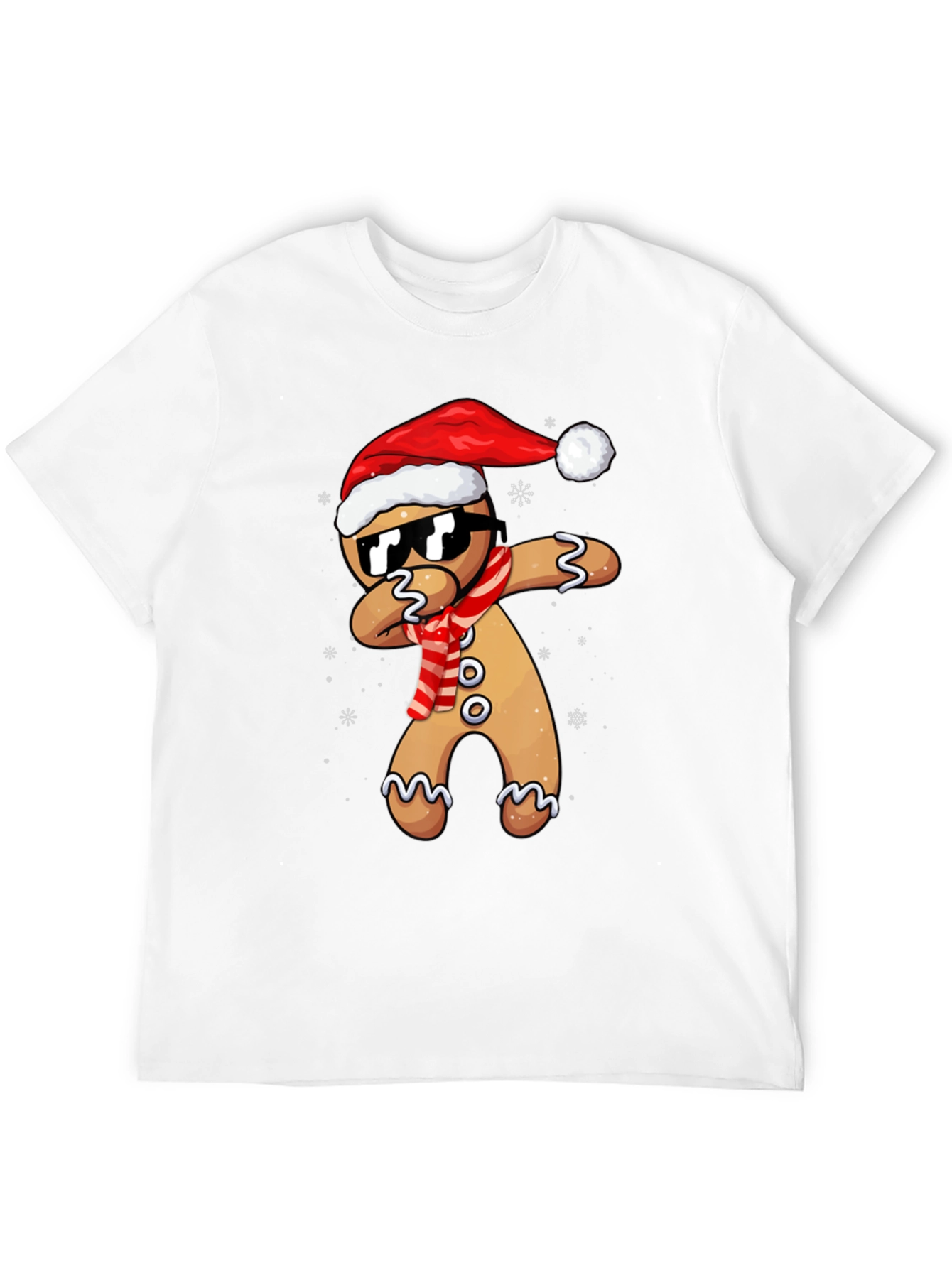 Gingerbread Man Dabbing Christmas T-Shirt