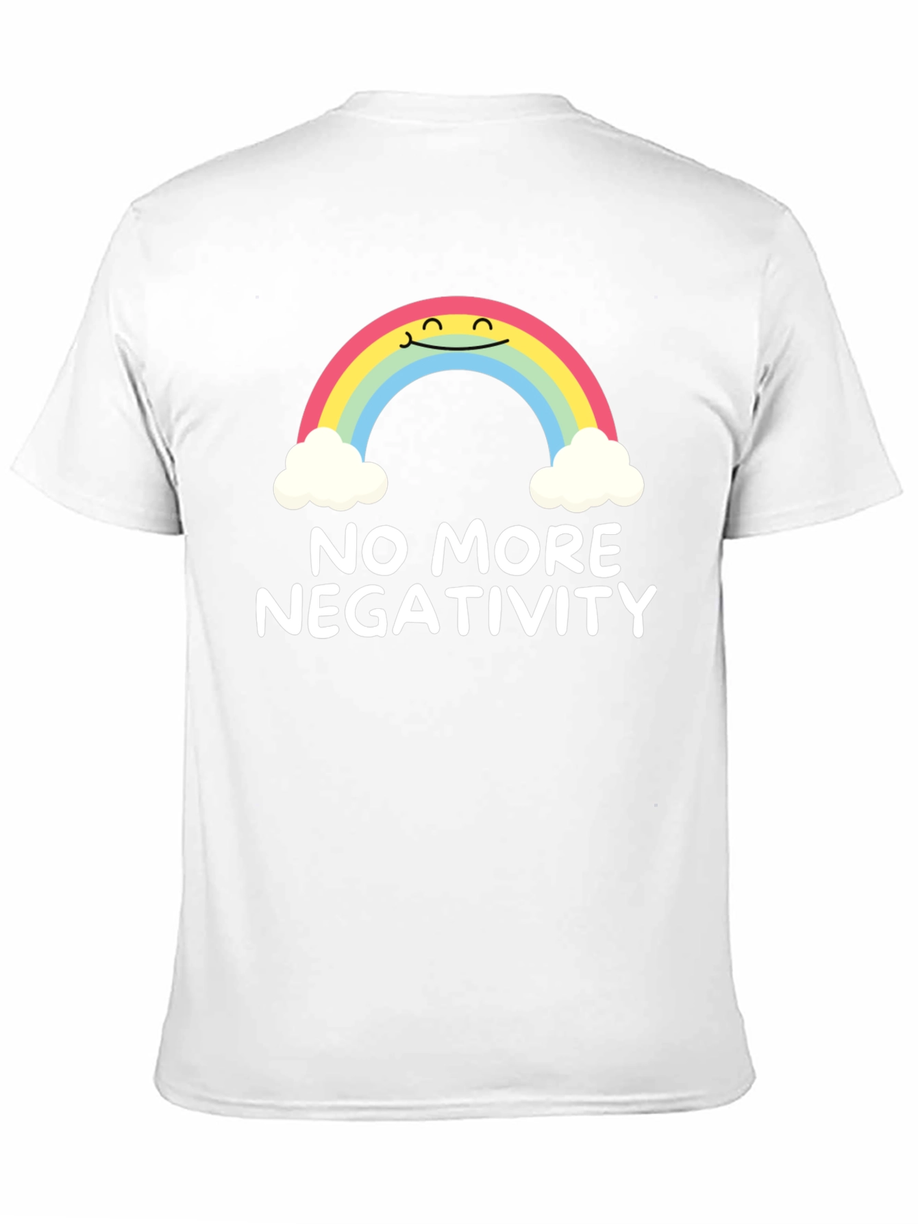Optimistic Rainbow Graphic Tee - No More Negativity