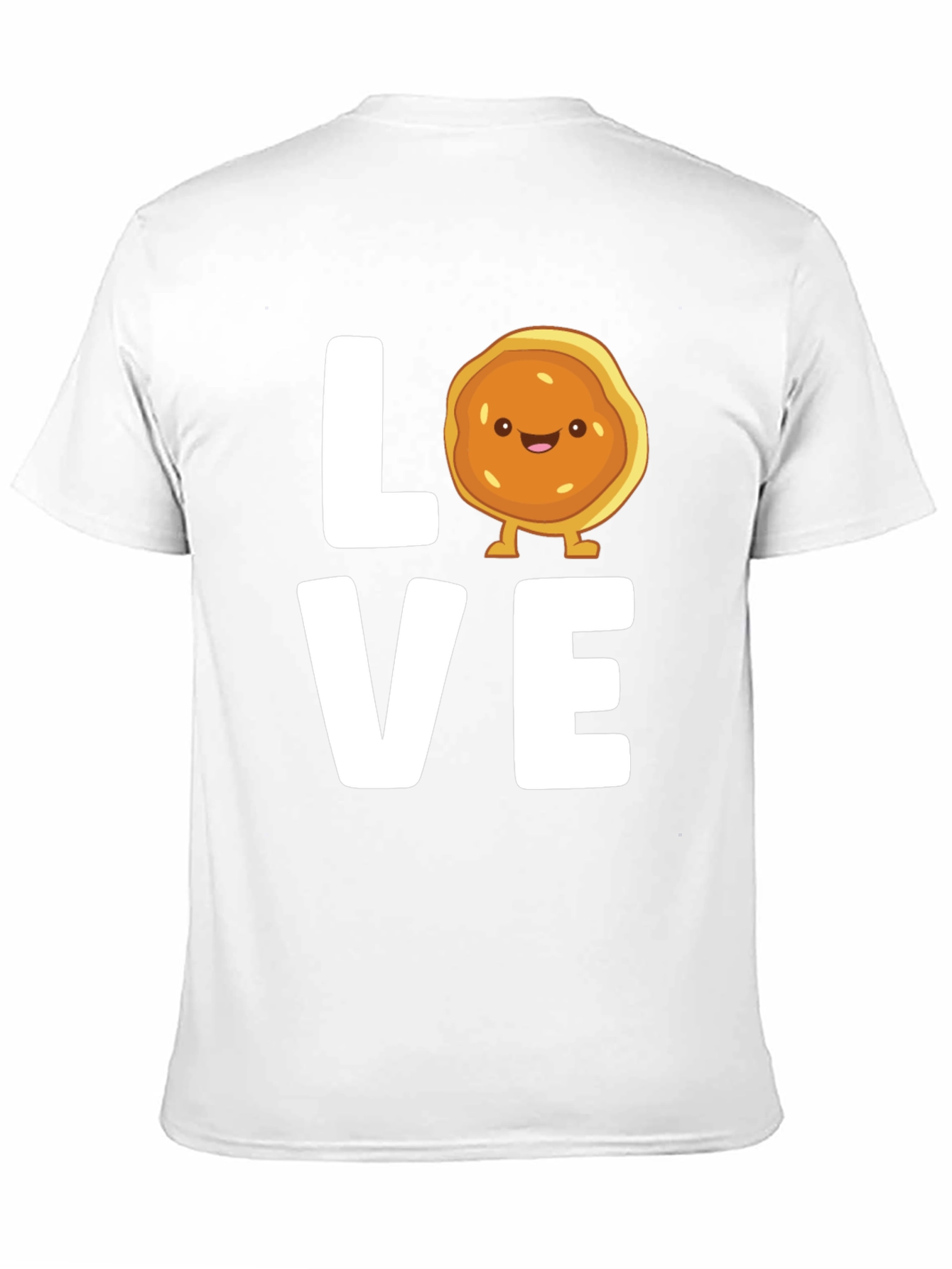 Love Pancake Graphic T-Shirt - Black