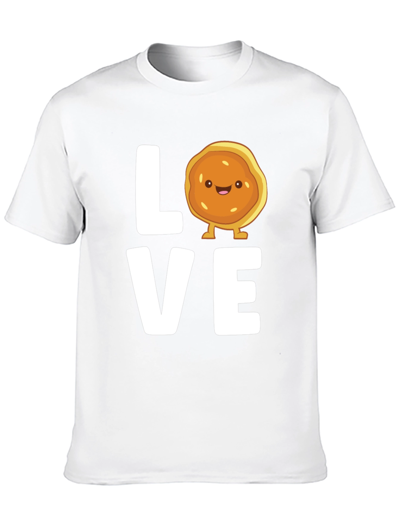 Love Pancake Graphic T-Shirt - Black