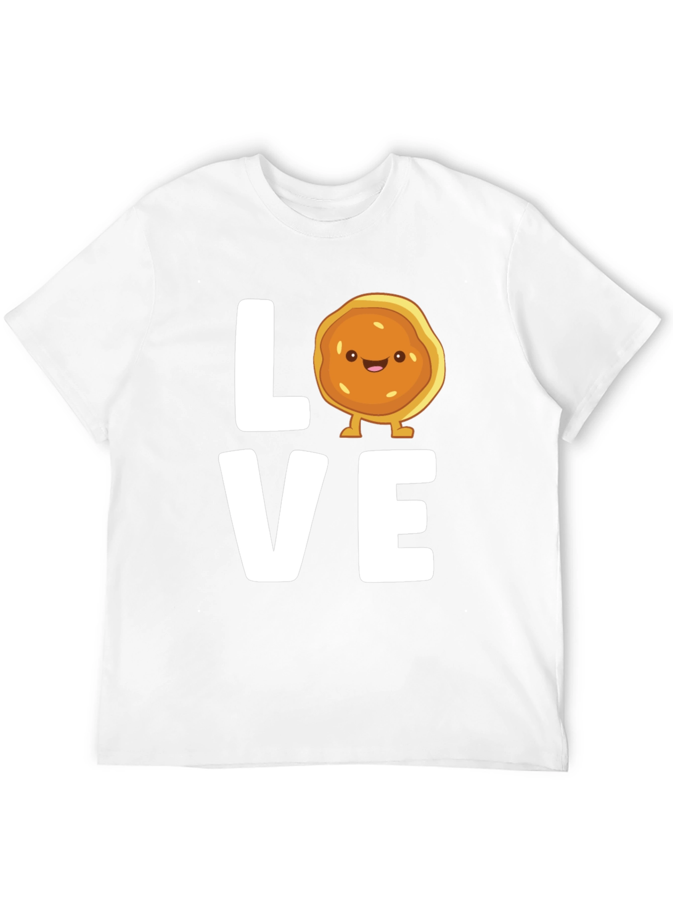 Love Pancake Graphic T-Shirt - Black