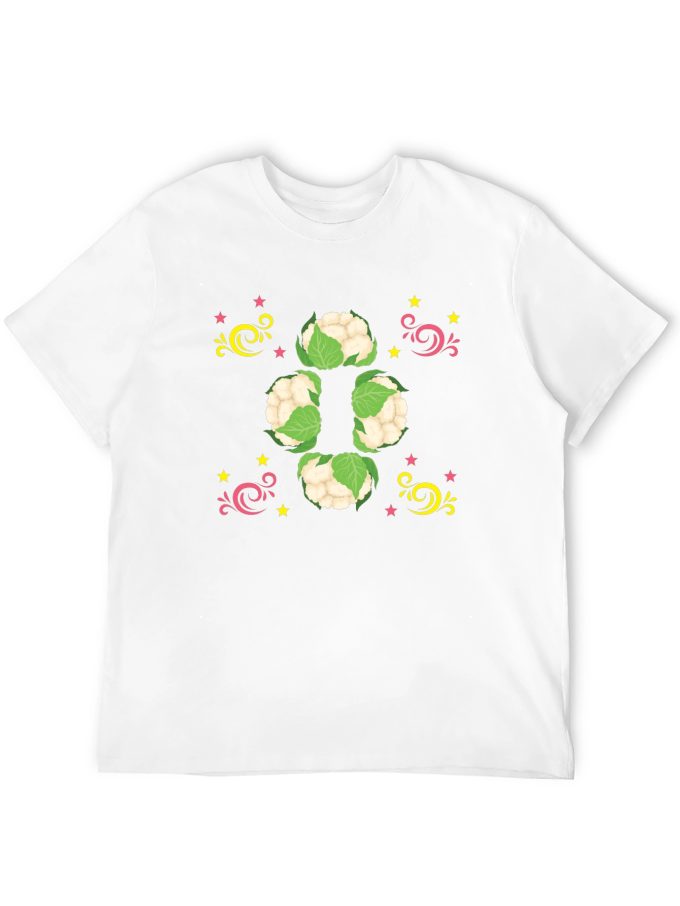 Cauliflower Starburst Black T-Shirt
