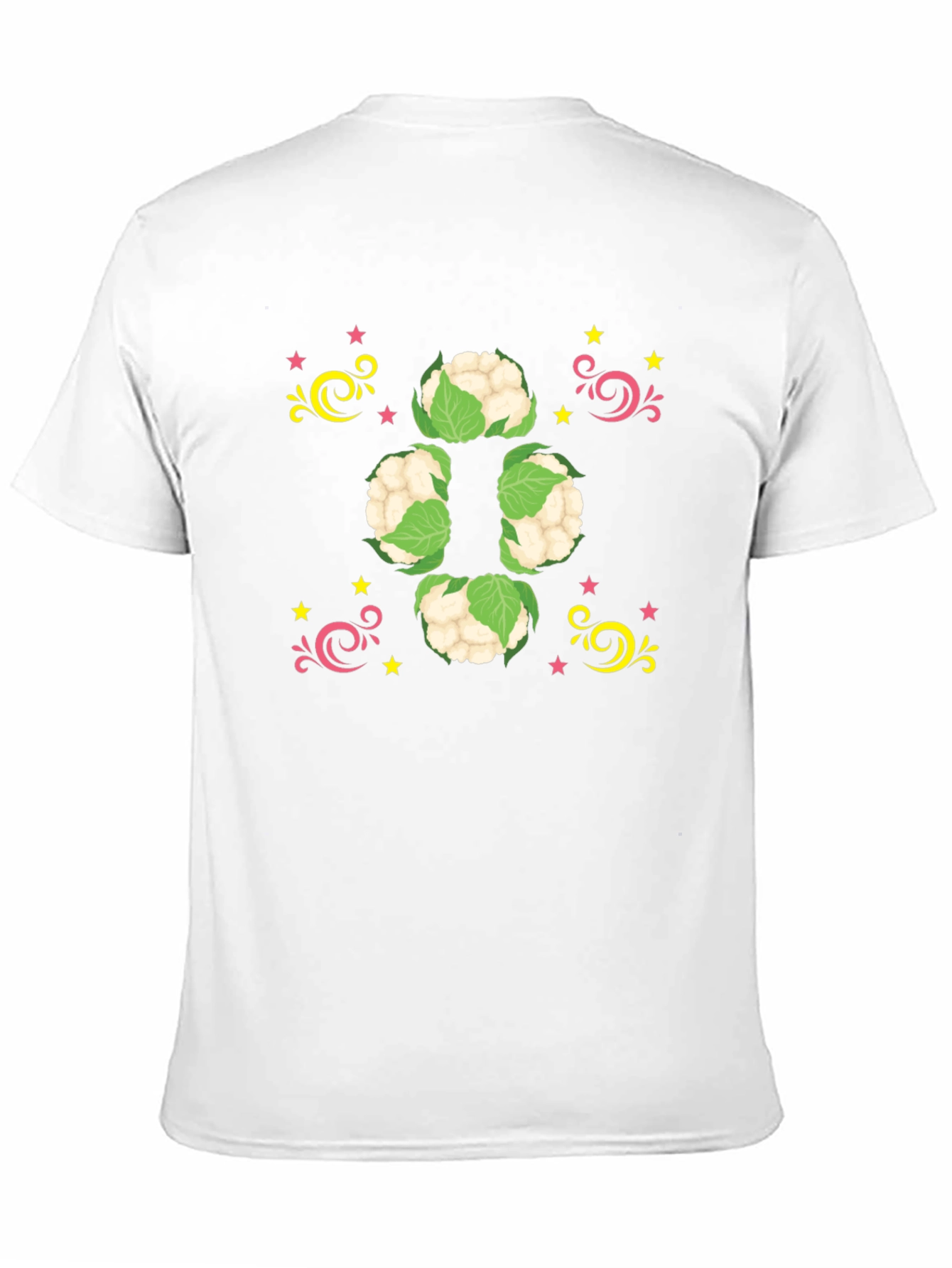 Cauliflower Starburst Black T-Shirt