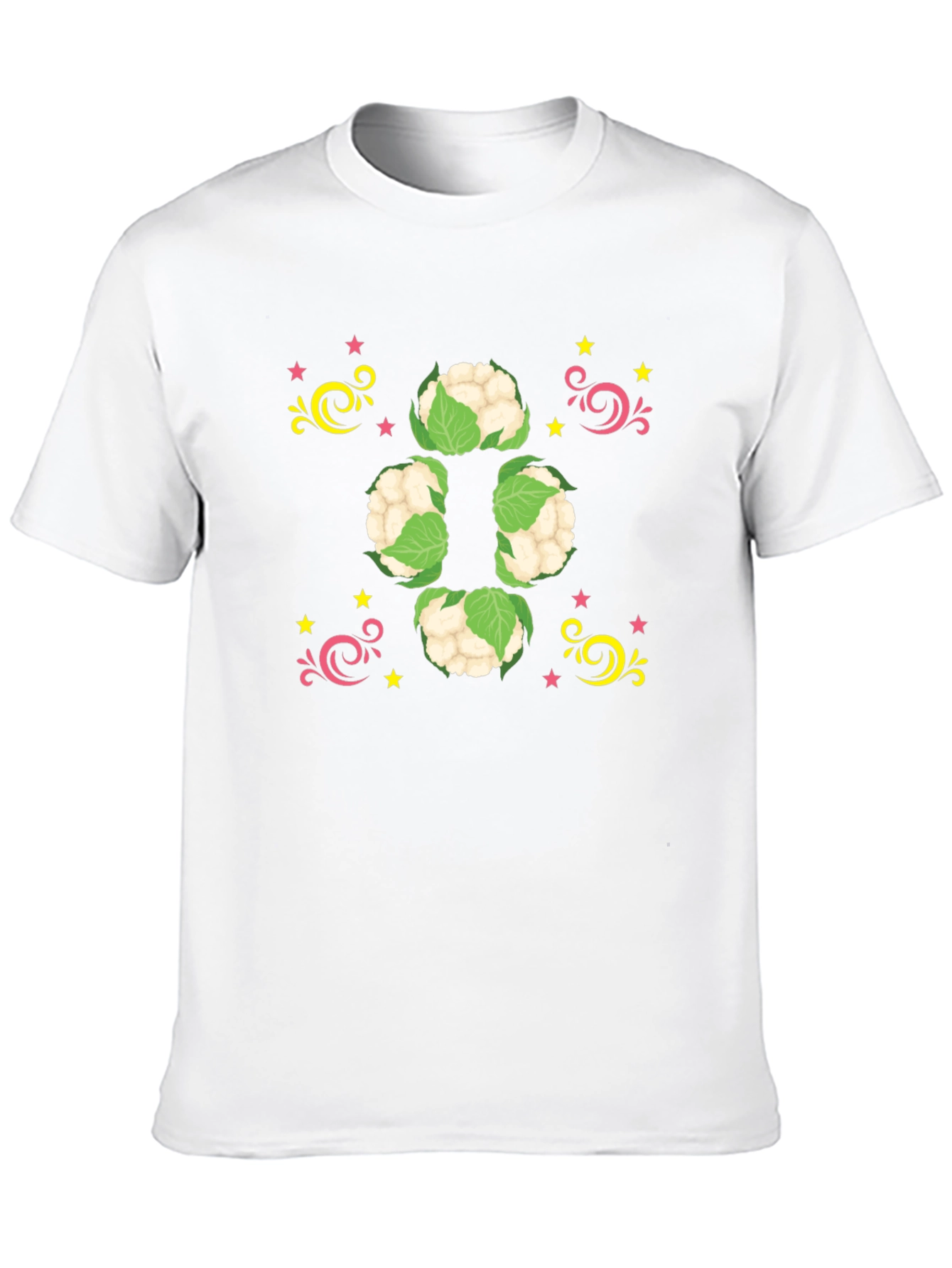 Cauliflower Starburst Black T-Shirt