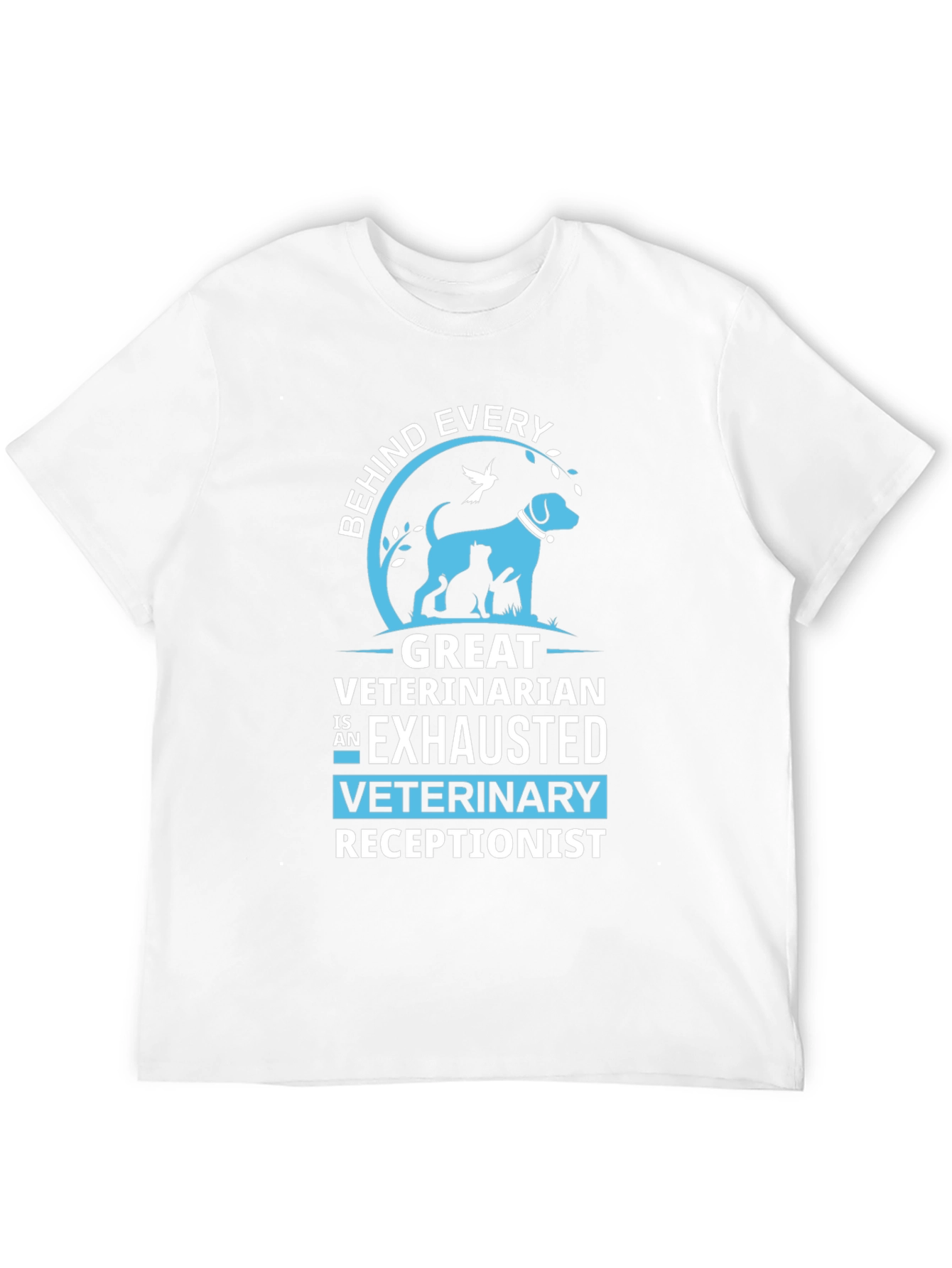 Exhausted Veterinary Receptionist T-Shirt