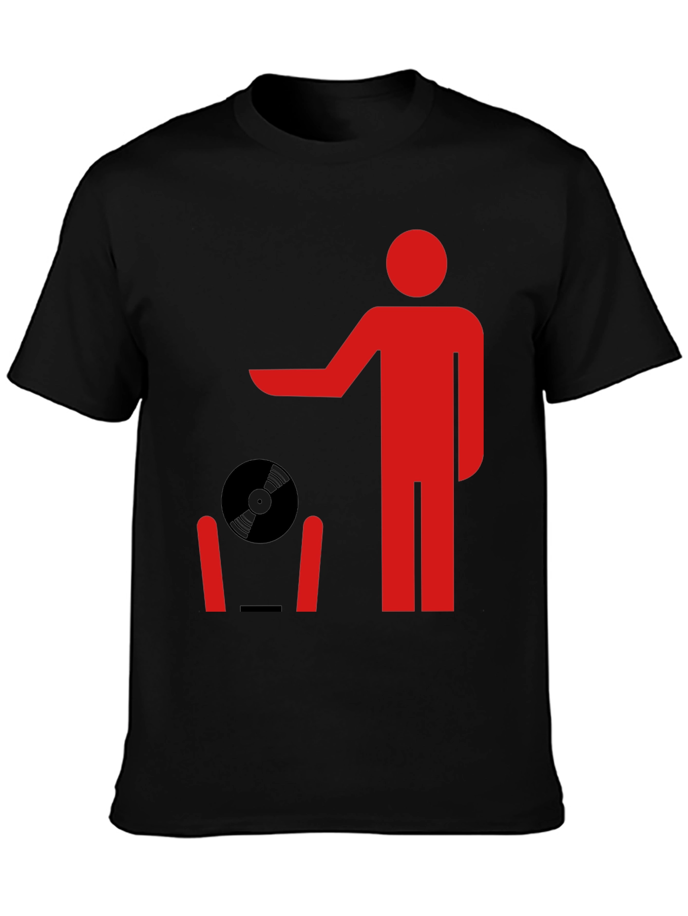 Retro Record Throwing Graphic Tee