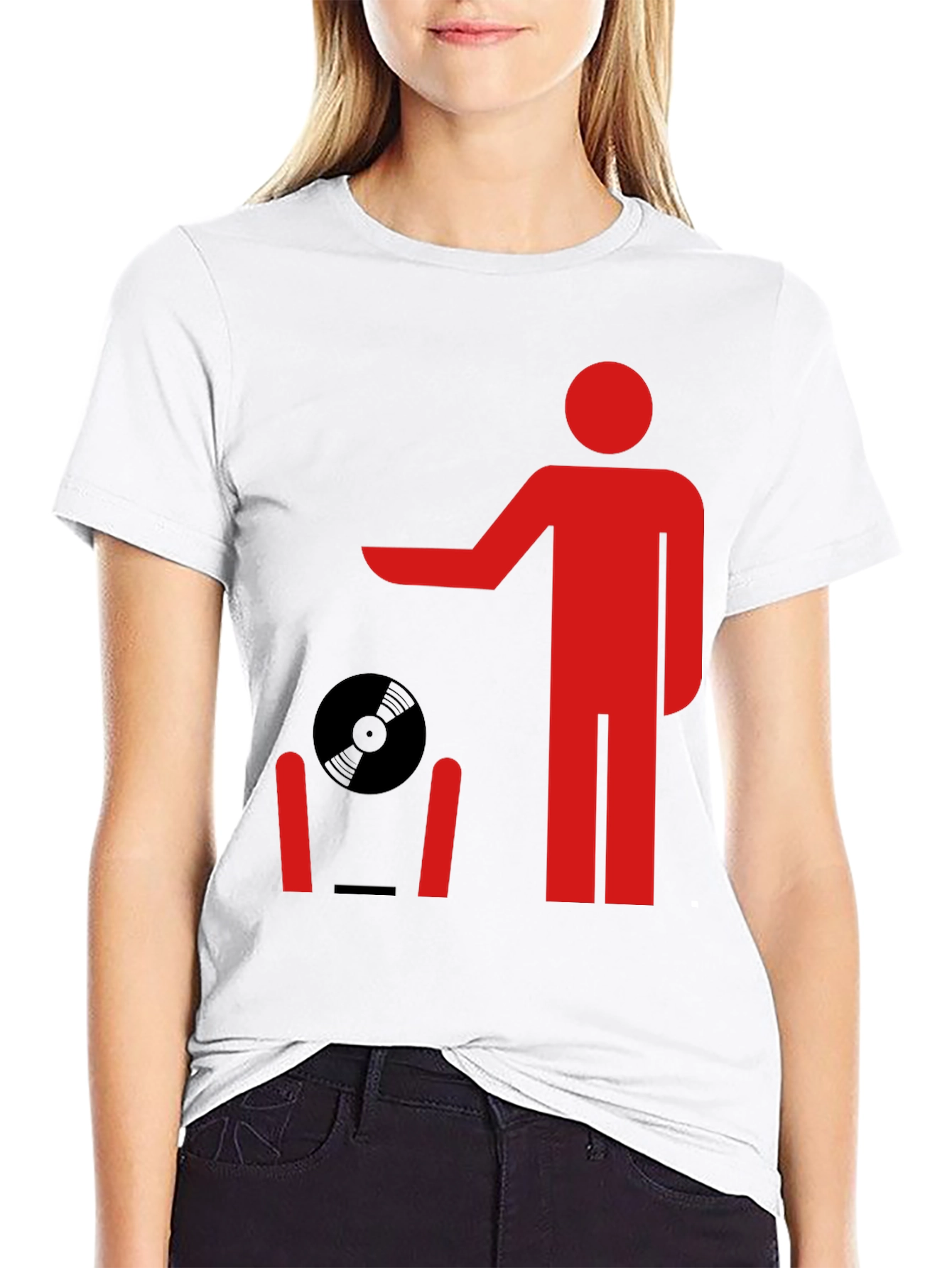 Retro Record Throwing Graphic Tee