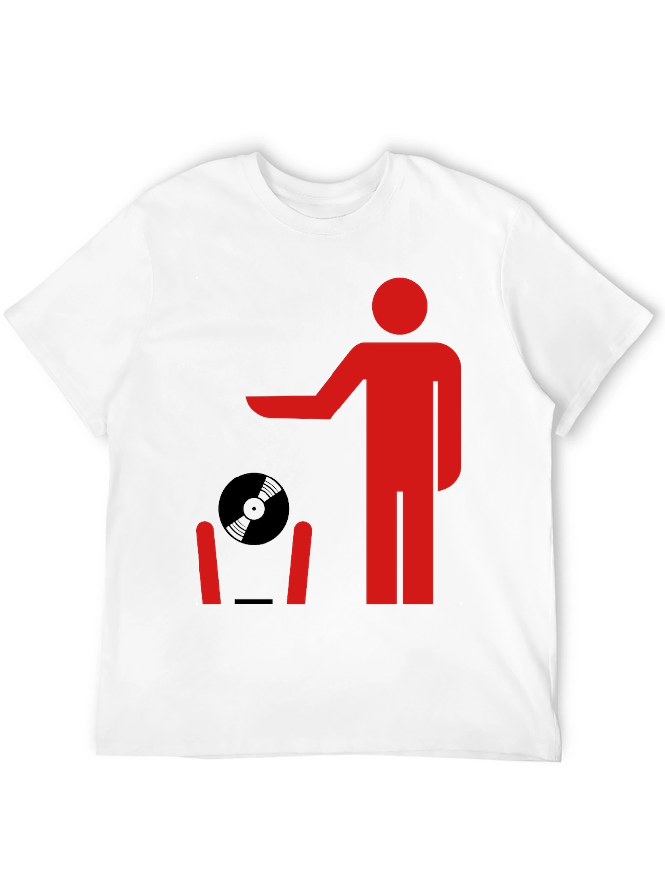 Retro Record Throwing Graphic Tee