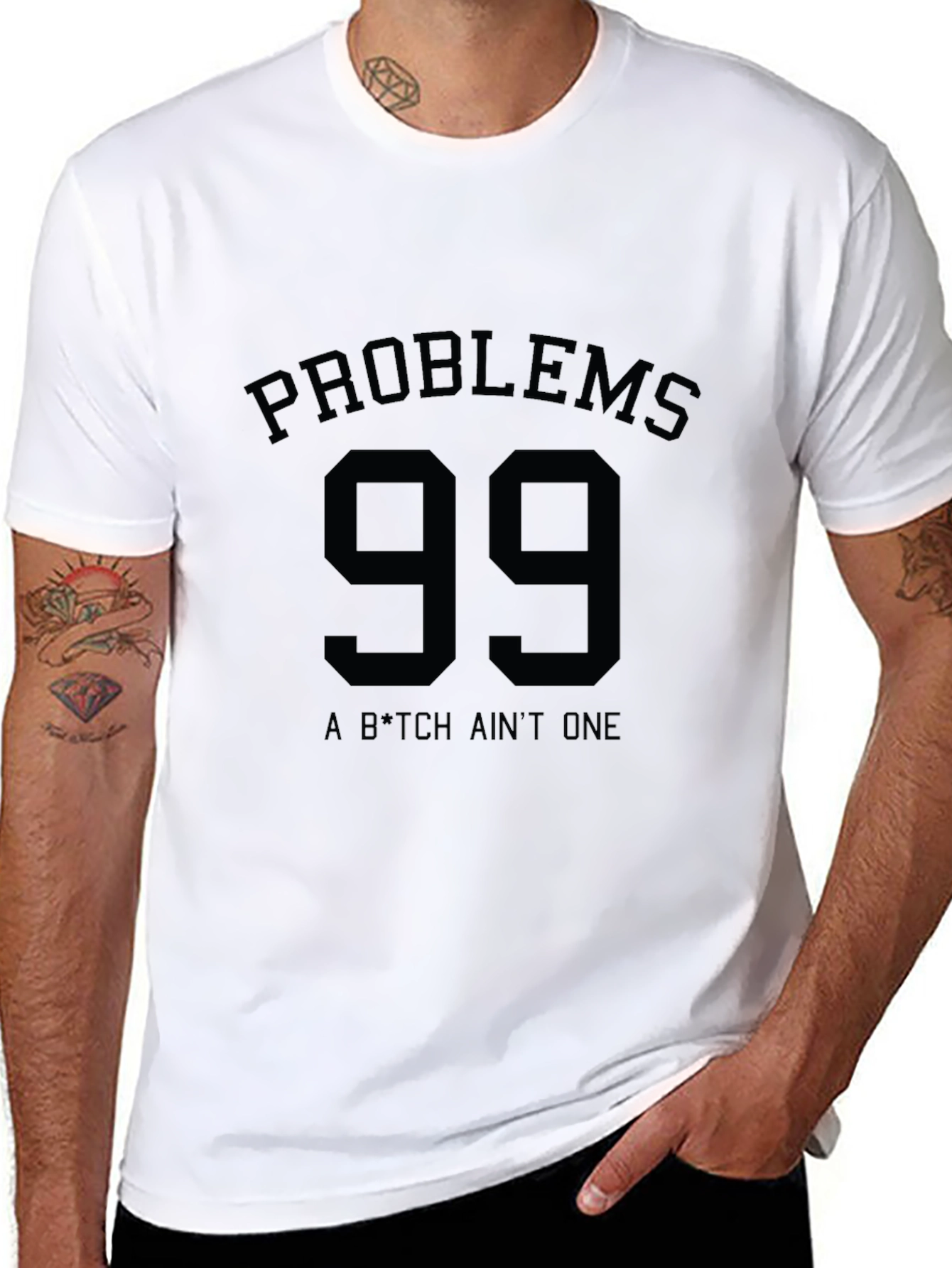 Problems 99 T-Shirt - Black Graphic Tee