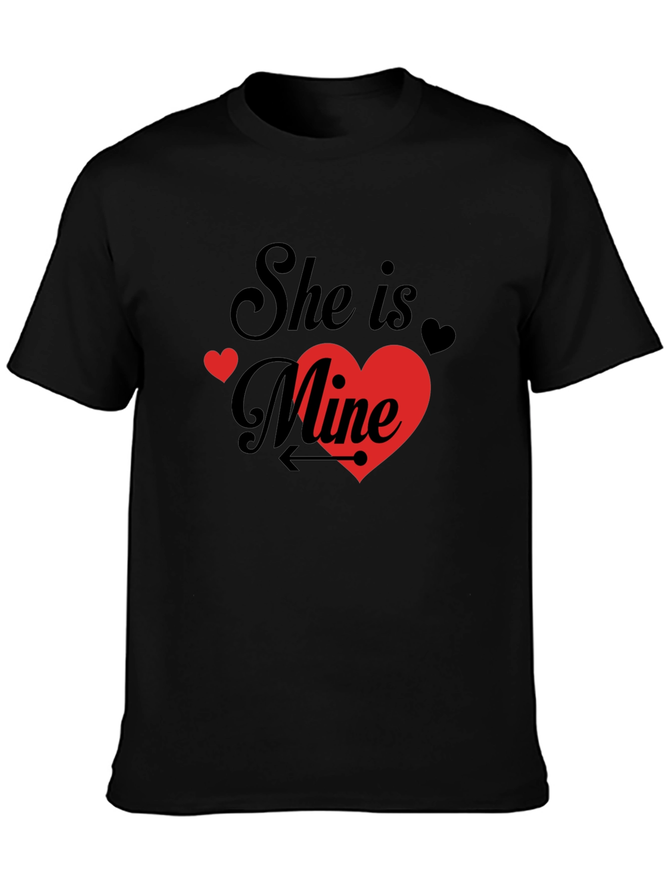 She is Mine Valentines Day Graphic T-Shirt
