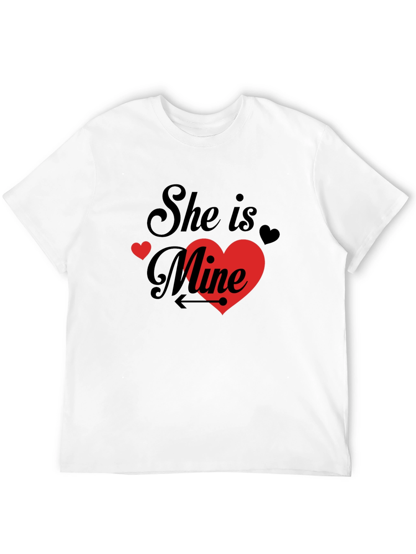 She is Mine Valentines Day Graphic T-Shirt