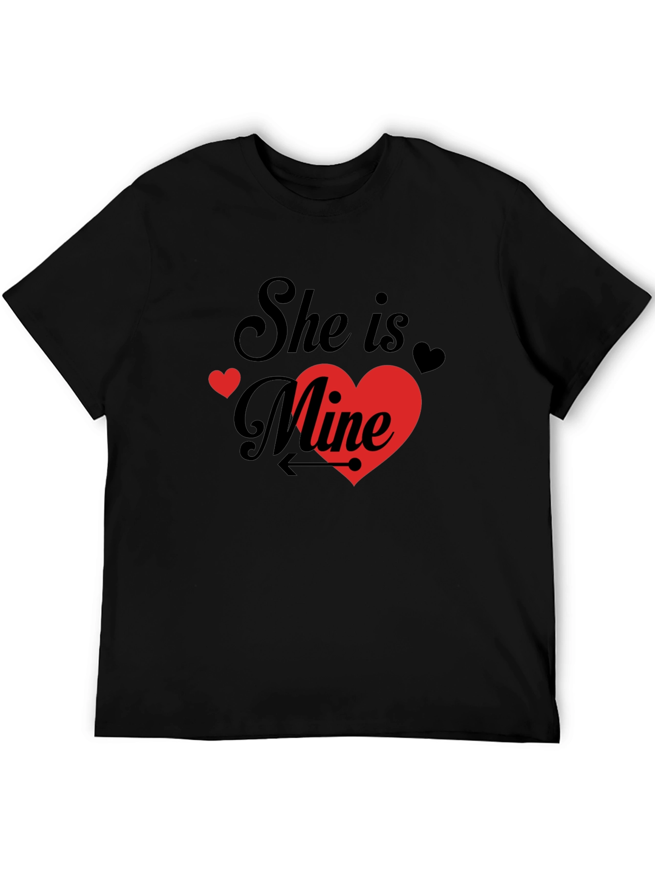 She is Mine Valentines Day Graphic T-Shirt