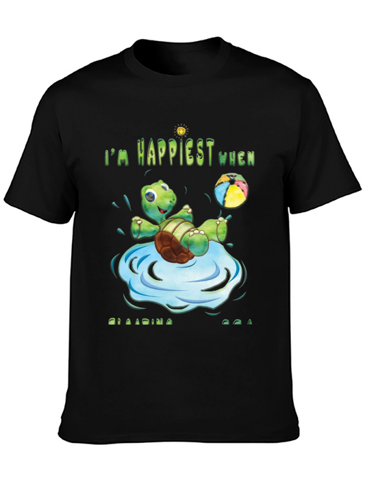 Happy Turtle Beach Ball T-Shirt