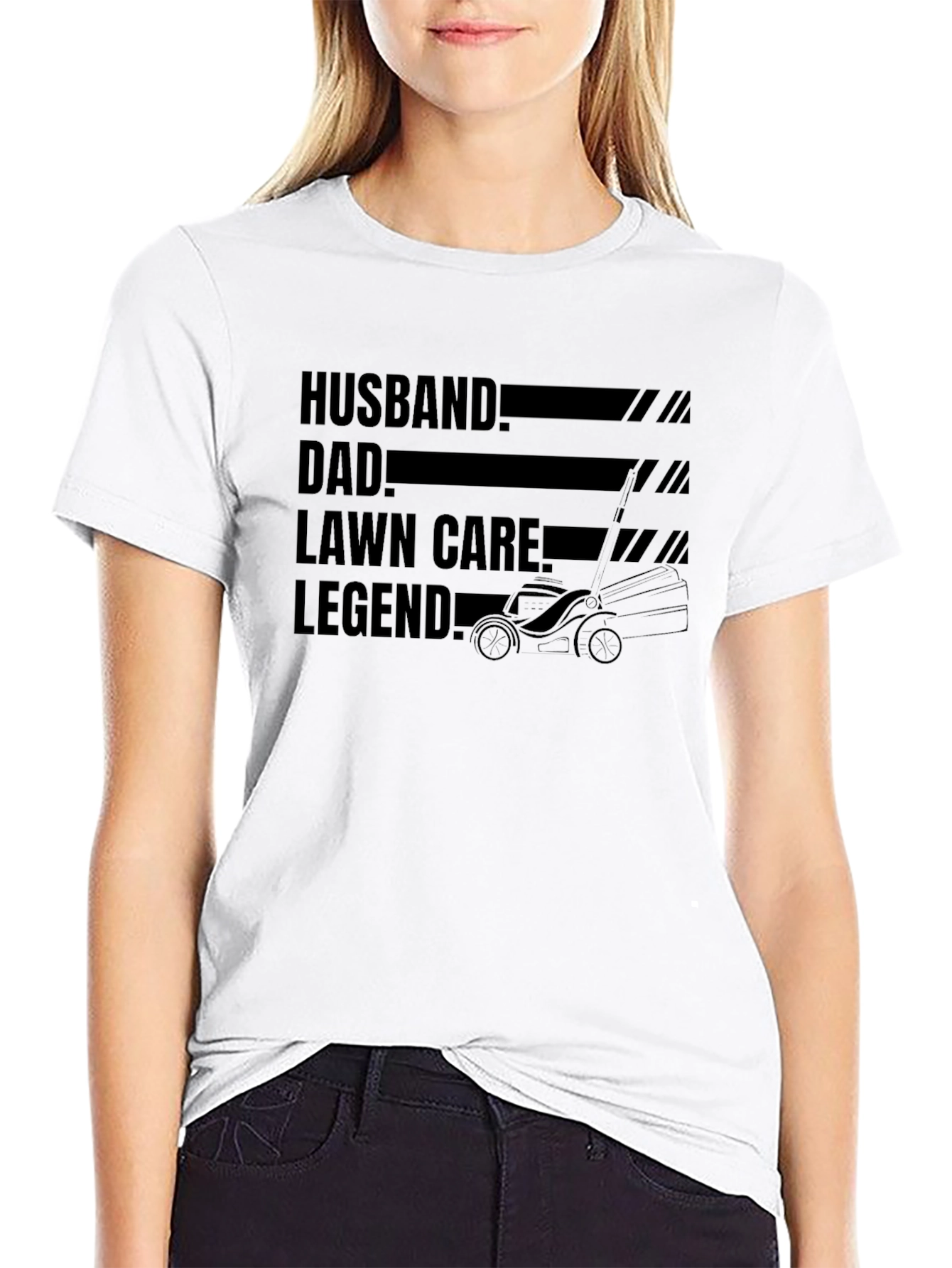 Husband Dad Lawn Care Legend T-Shirt