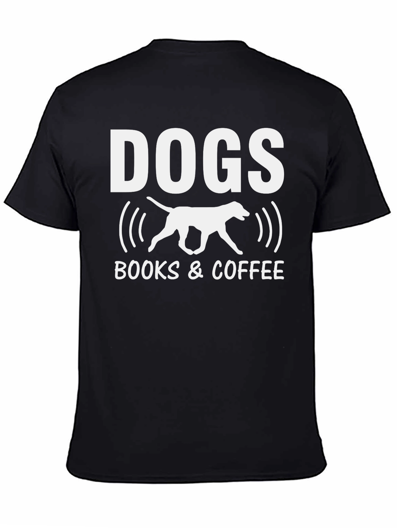 Dogs Books & Coffee Graphic Tee