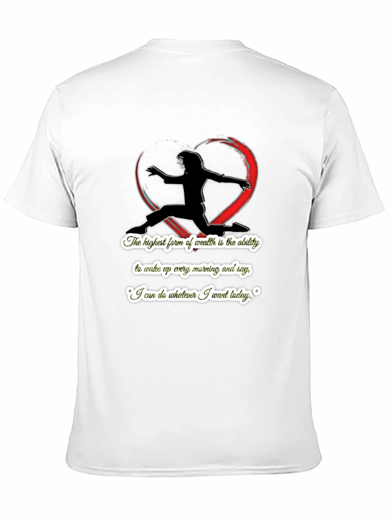Inspirational Silhouette Graphic Black T-Shirt