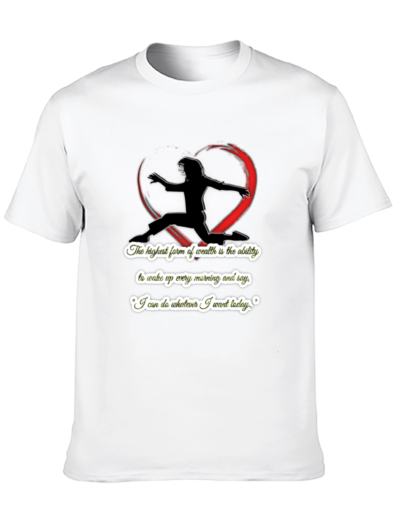 Inspirational Silhouette Graphic Black T-Shirt