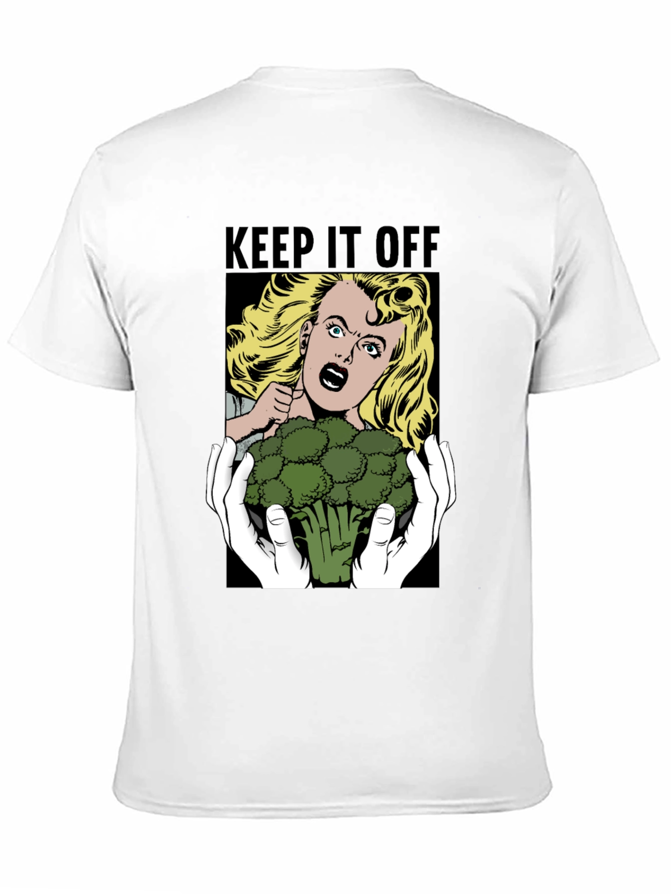 Keep It Off Broccoli T-Shirt Funny Vegan Tee